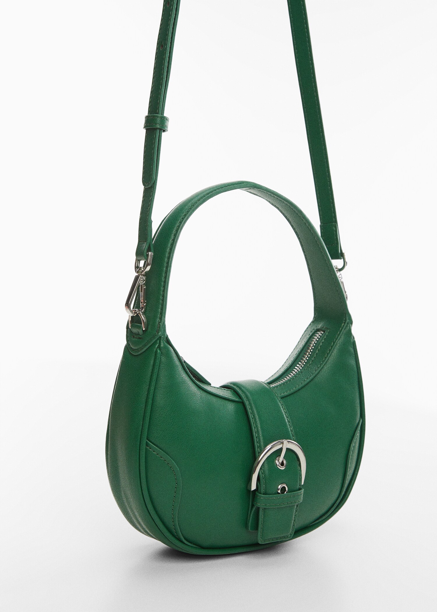 Buckle bag with double handle  - Medium plane