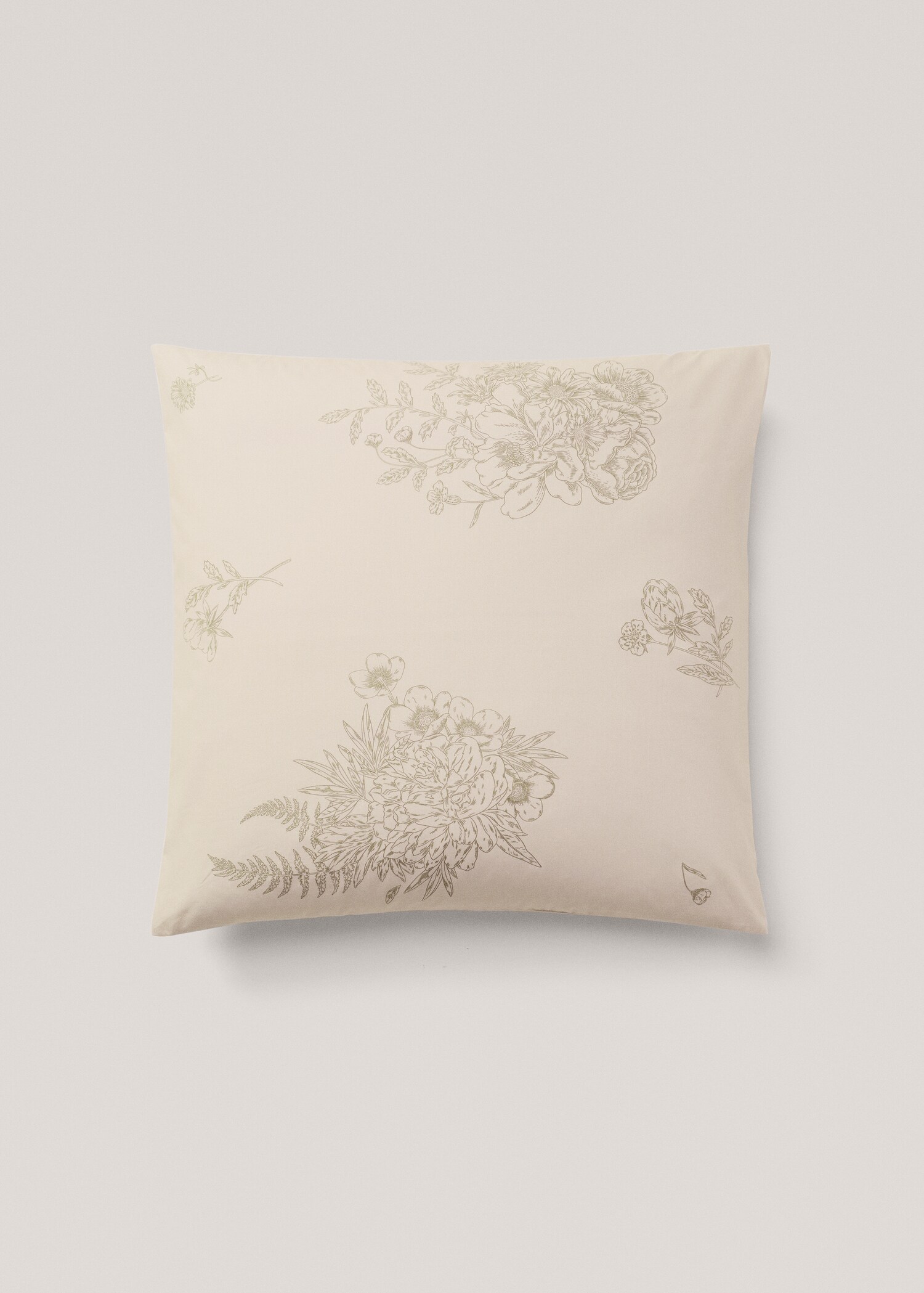 Taie d’oreiller motif fleuri 60x60 cm - Article sans modèle