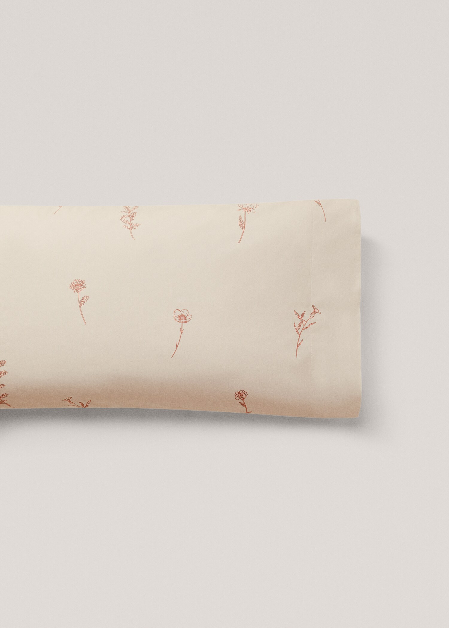 Taie d’oreiller imprimée fleurs 45x110 cm - Article sans modèle