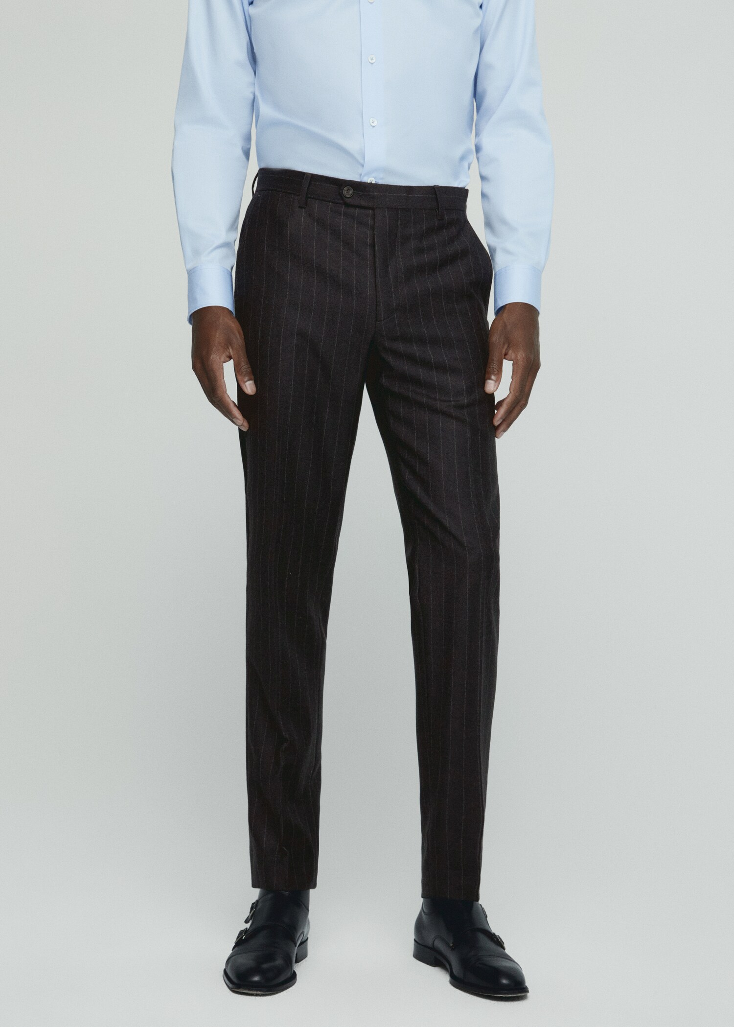 Virgin wool suit pants - Medium plane