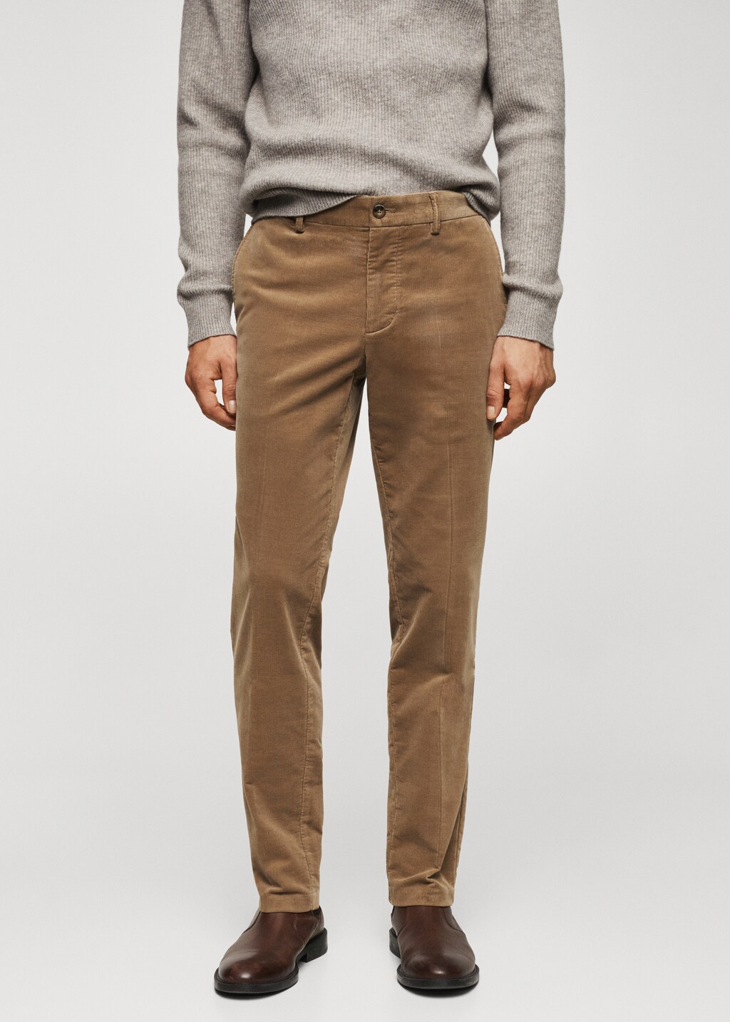Pantalon slim fit velours milleraies Homme MANGO Nouvelle Caledonie
