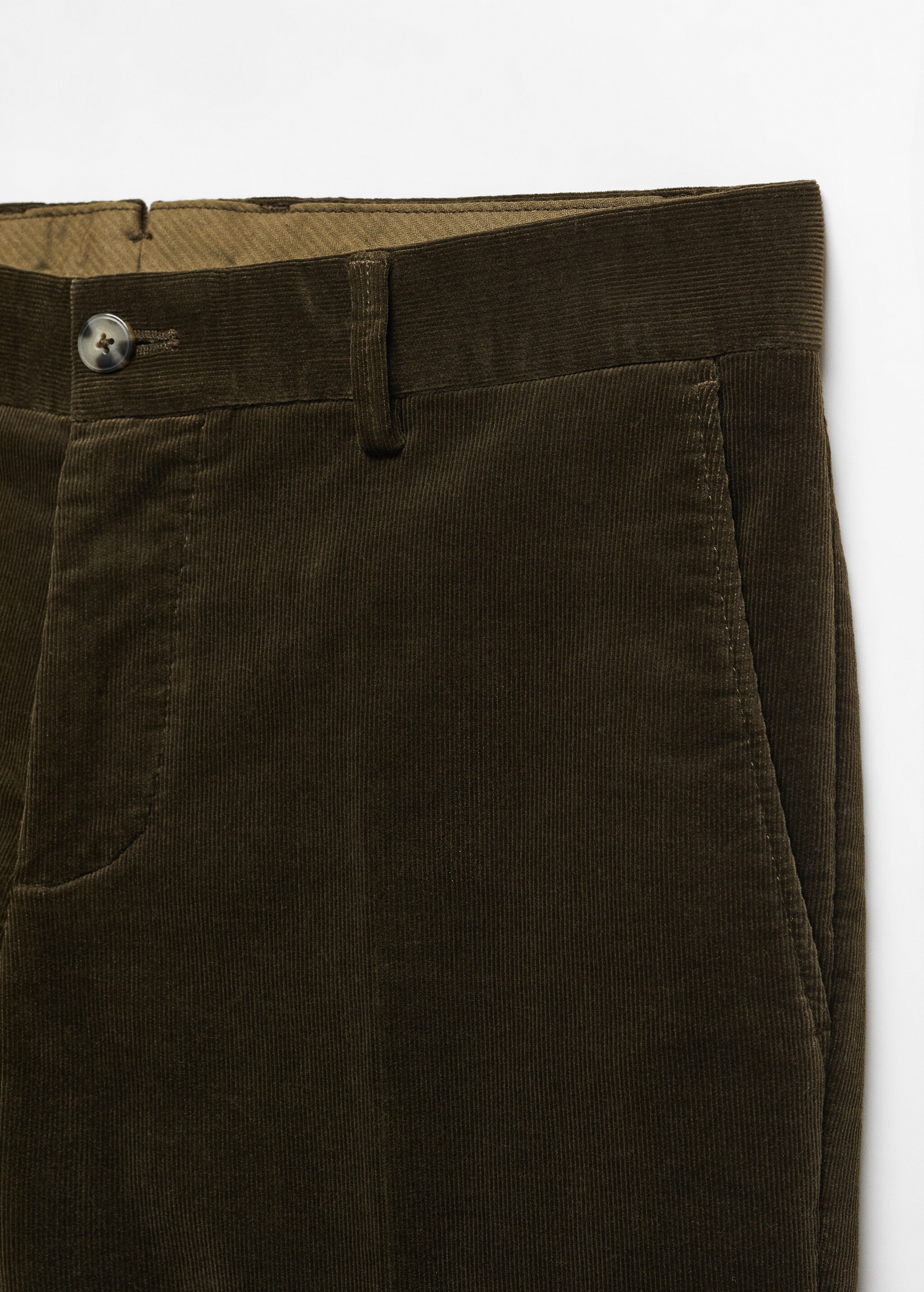 Pantaloni slim-fit velluto a micro-coste - Dettaglio dell'articolo 8