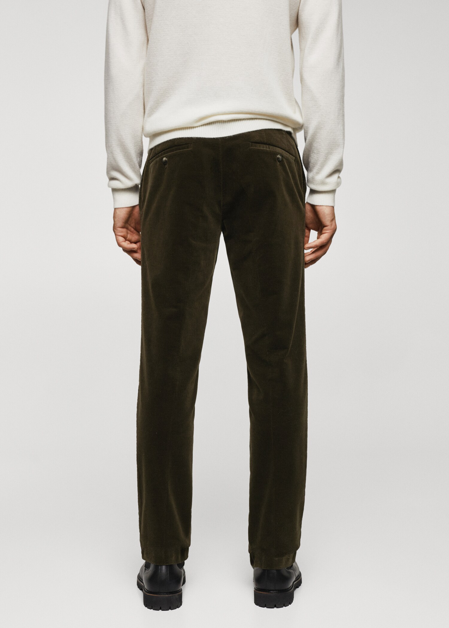Pantalón slim fit micropana - Reverso del artículo
