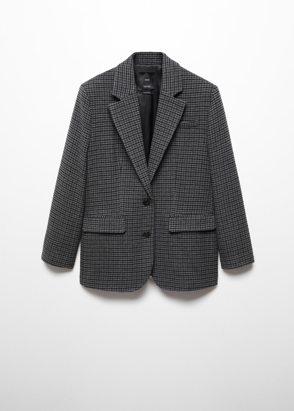 Houndstooth structured blazer Women MANGO United Kingdom