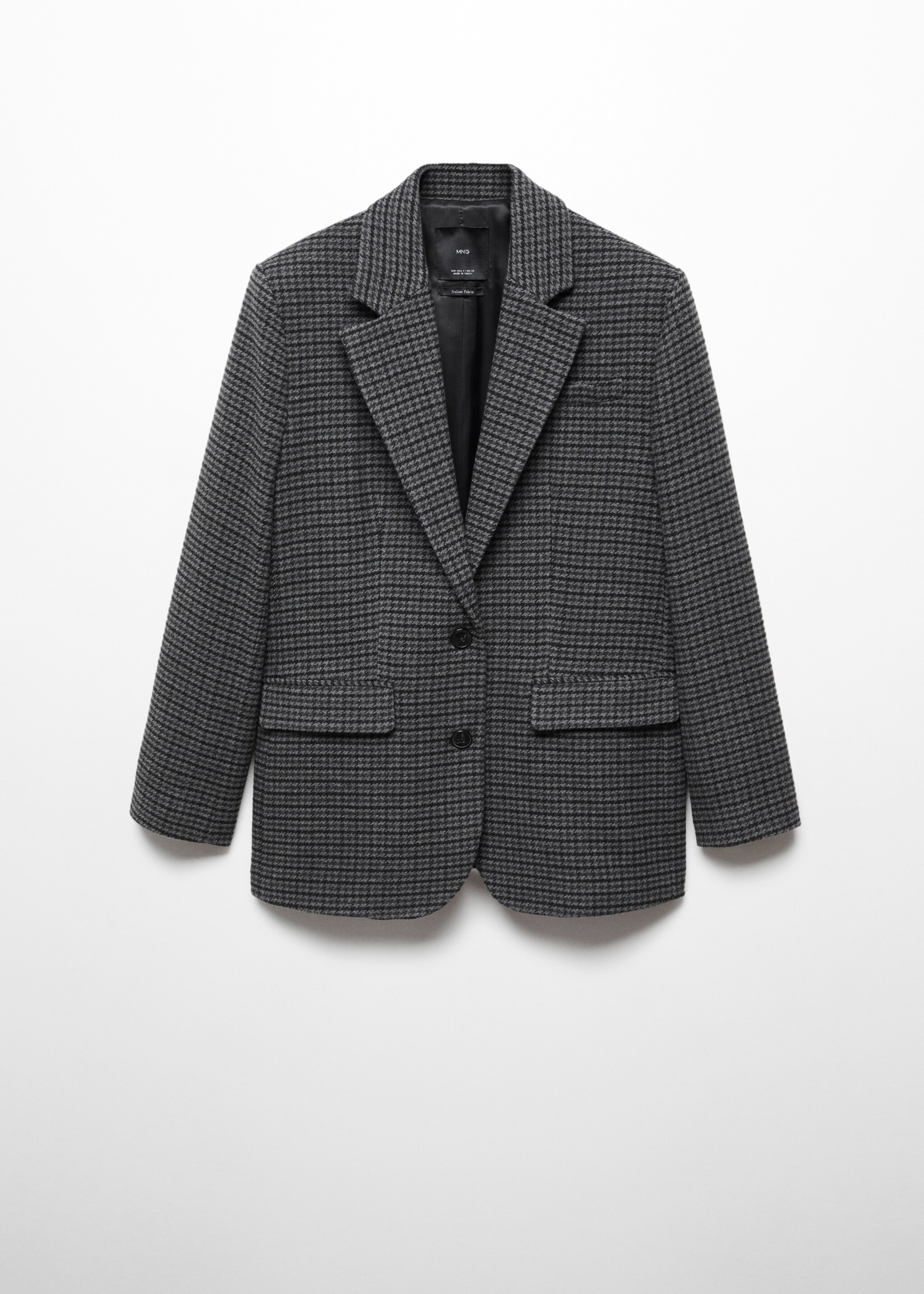 Houndstooth structured blazer - Article without model