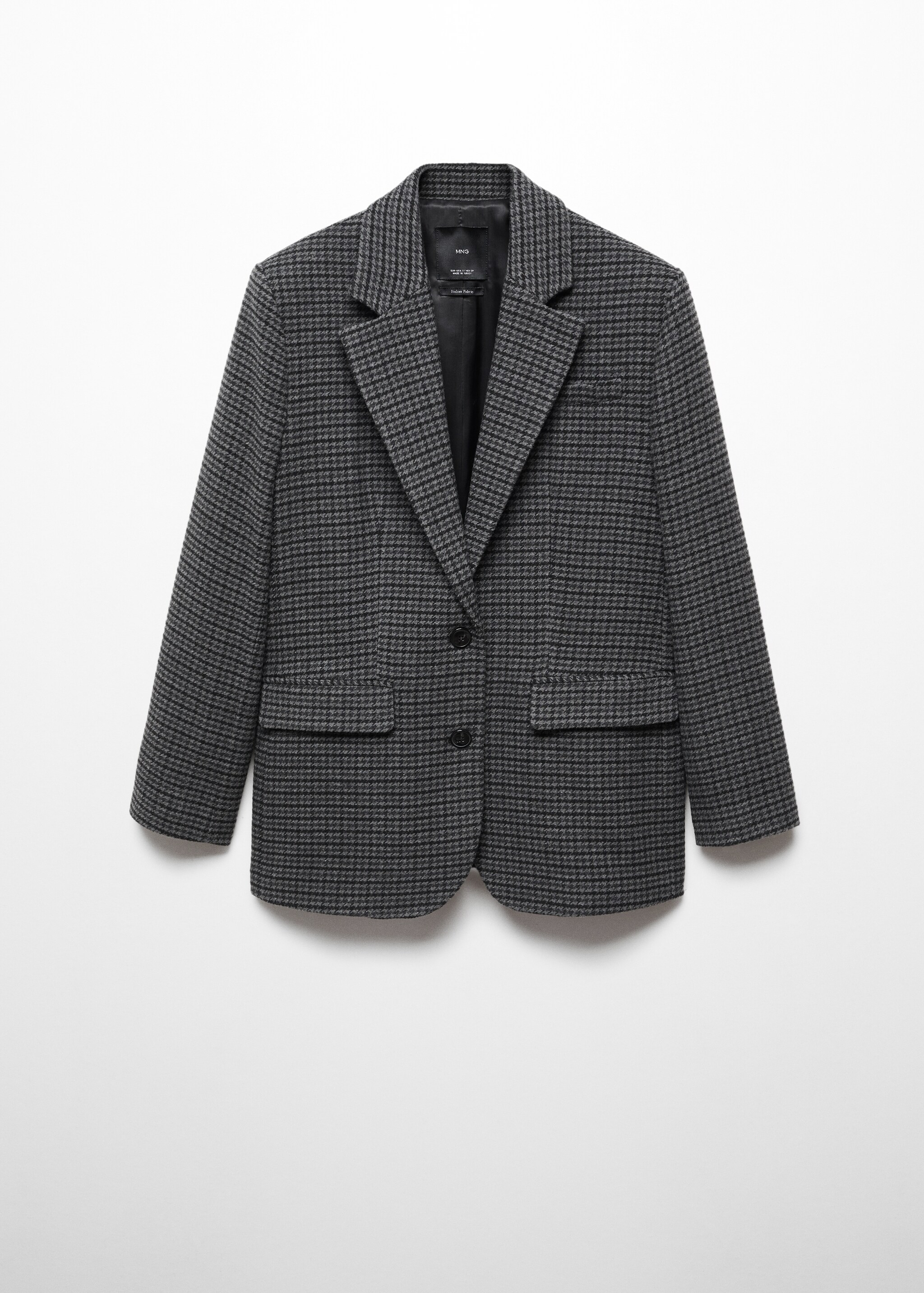 Houndstooth structured blazer - Article without model