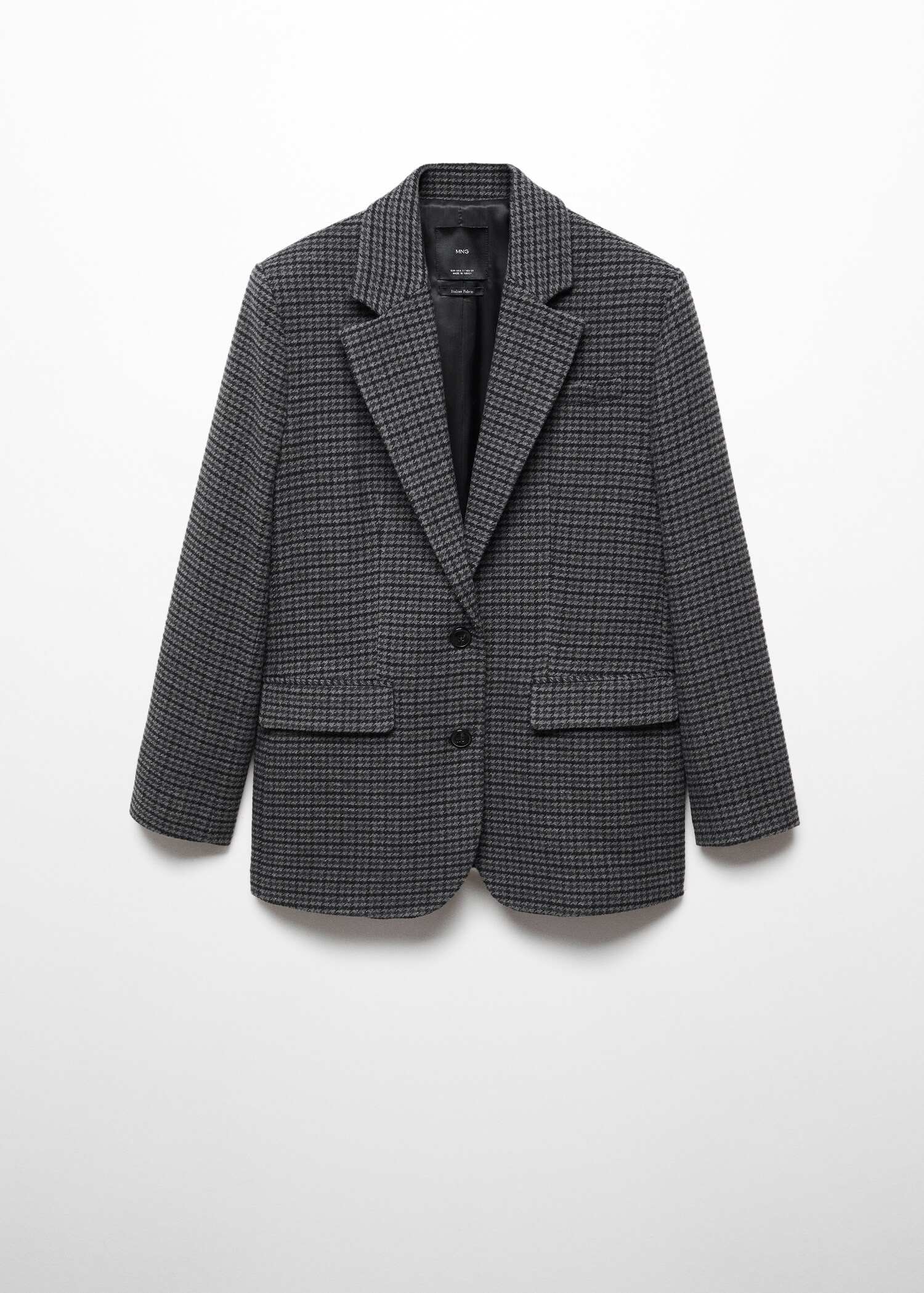 Veste structurée pied-de-poule - Article sans modèle