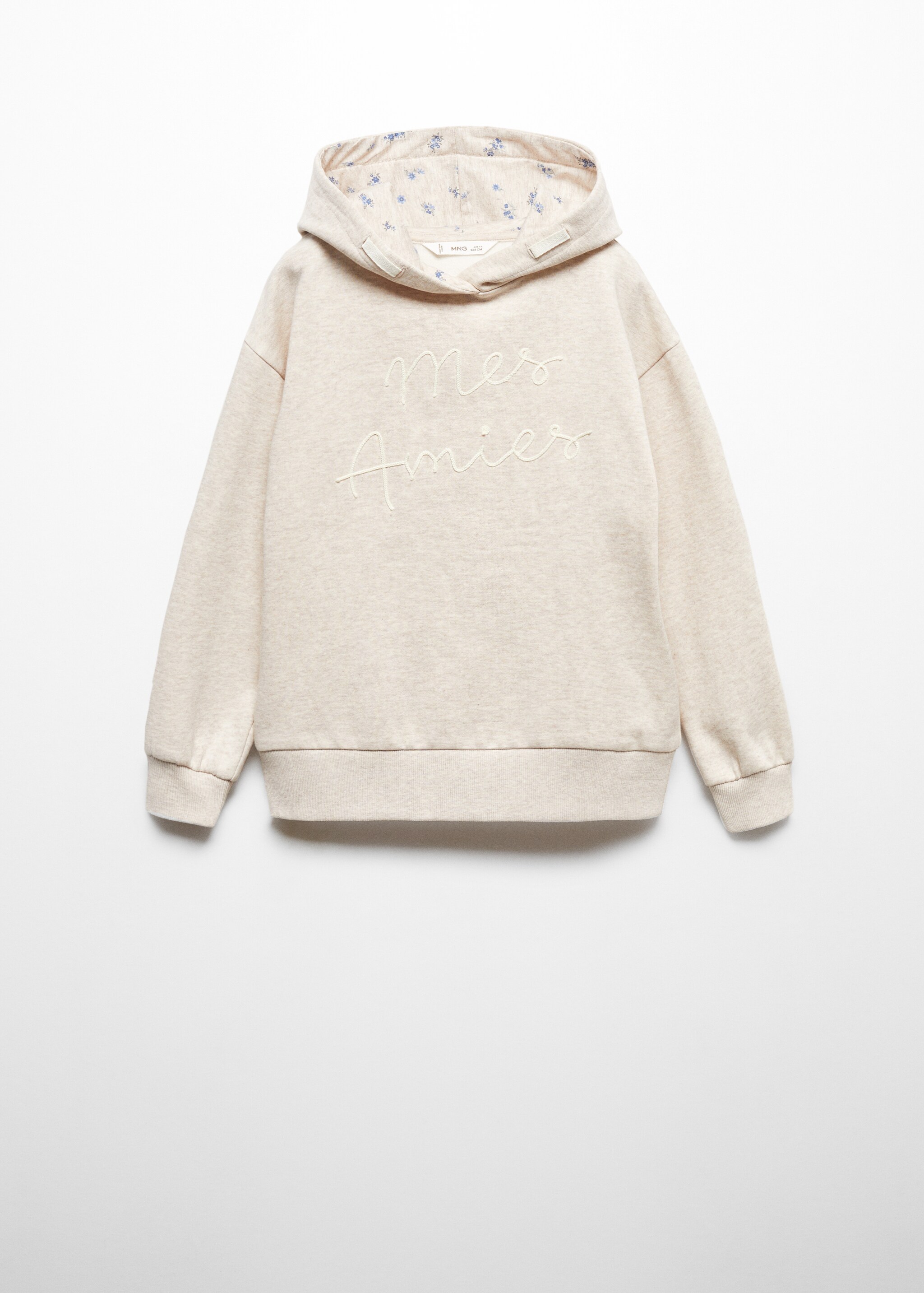 Embroidered message sweatshirt - Article without model