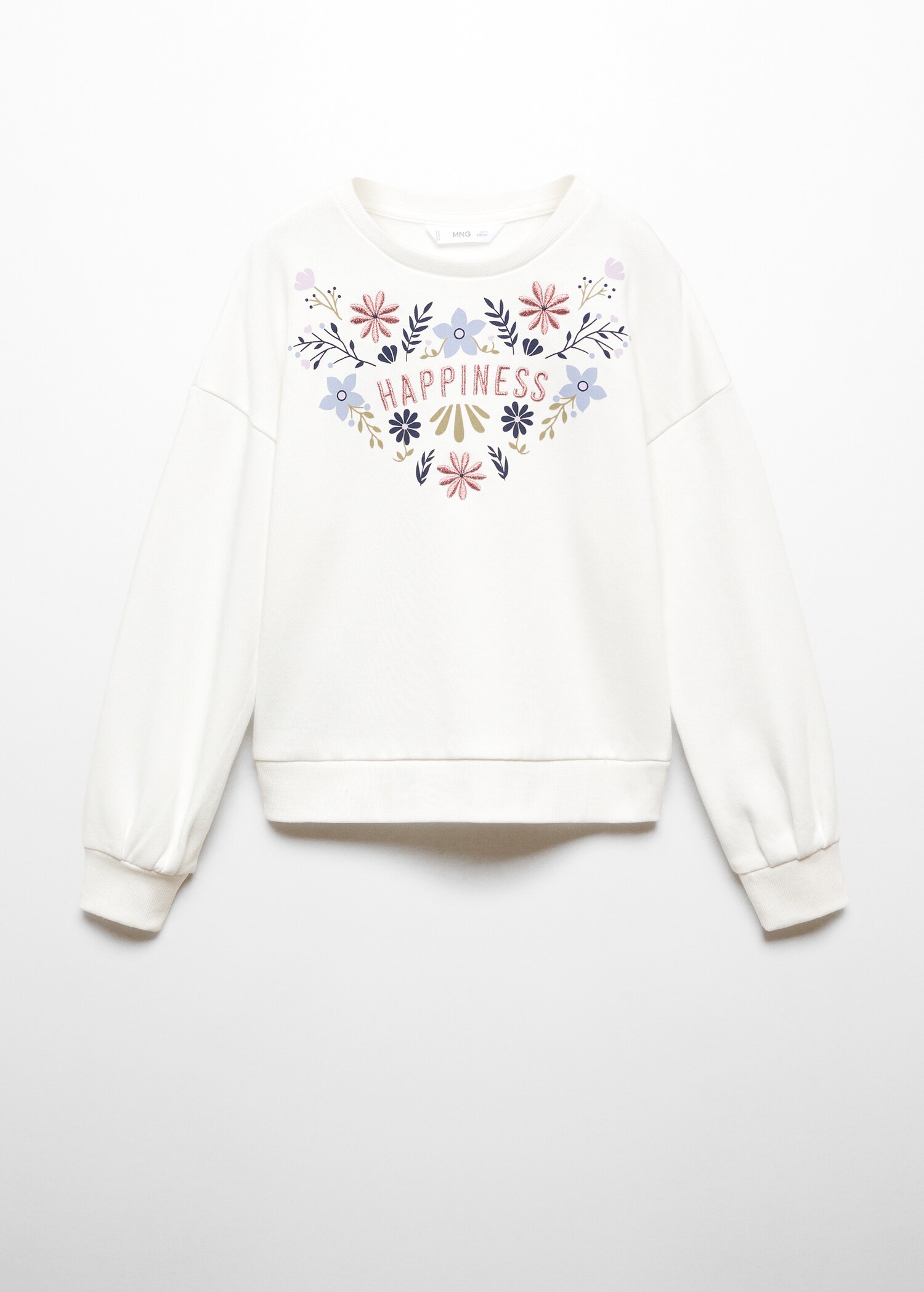Embroidered printed hoodie - Article without model