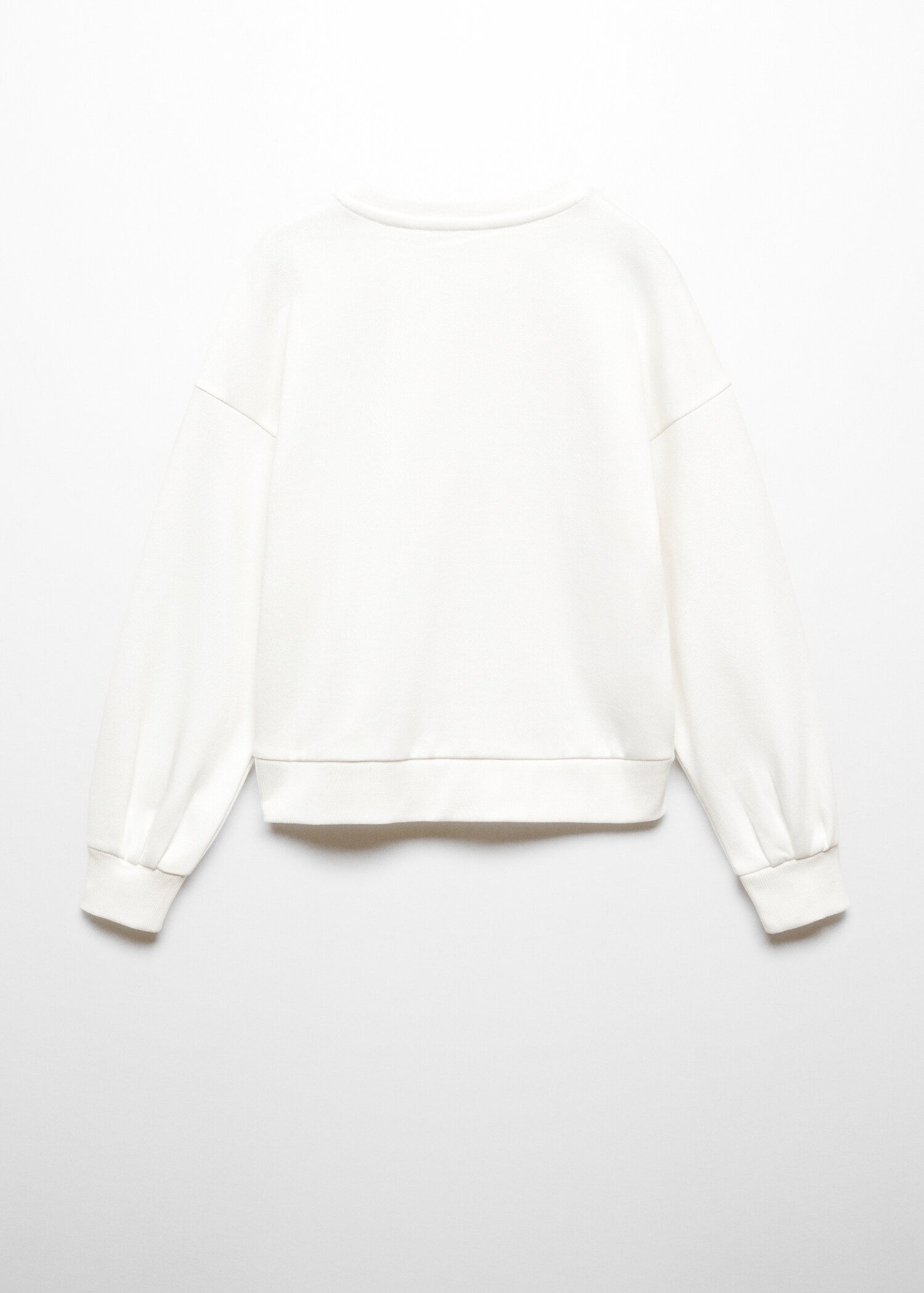 Embroidered printed hoodie - Reverse of the article