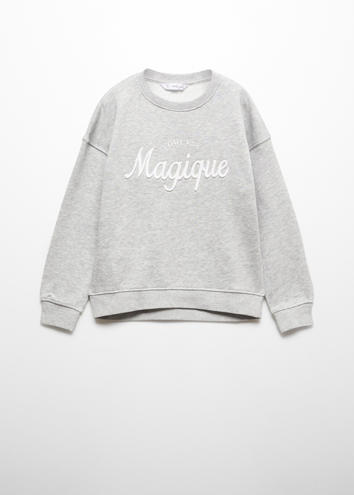 Sweat-shirt message brodé - Article sans modèle