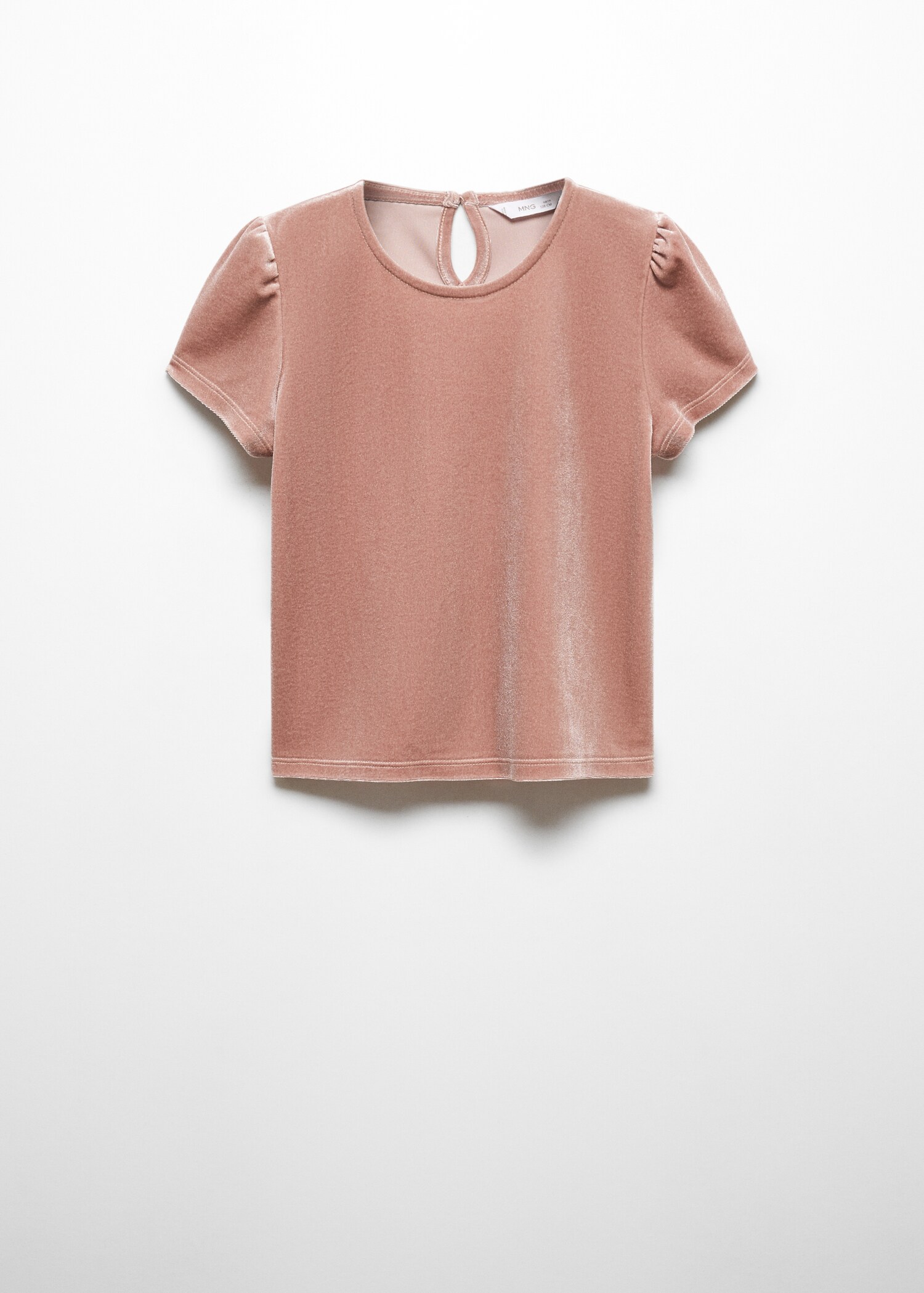 T-shirt beludru lengan puff - Barang tanpa model