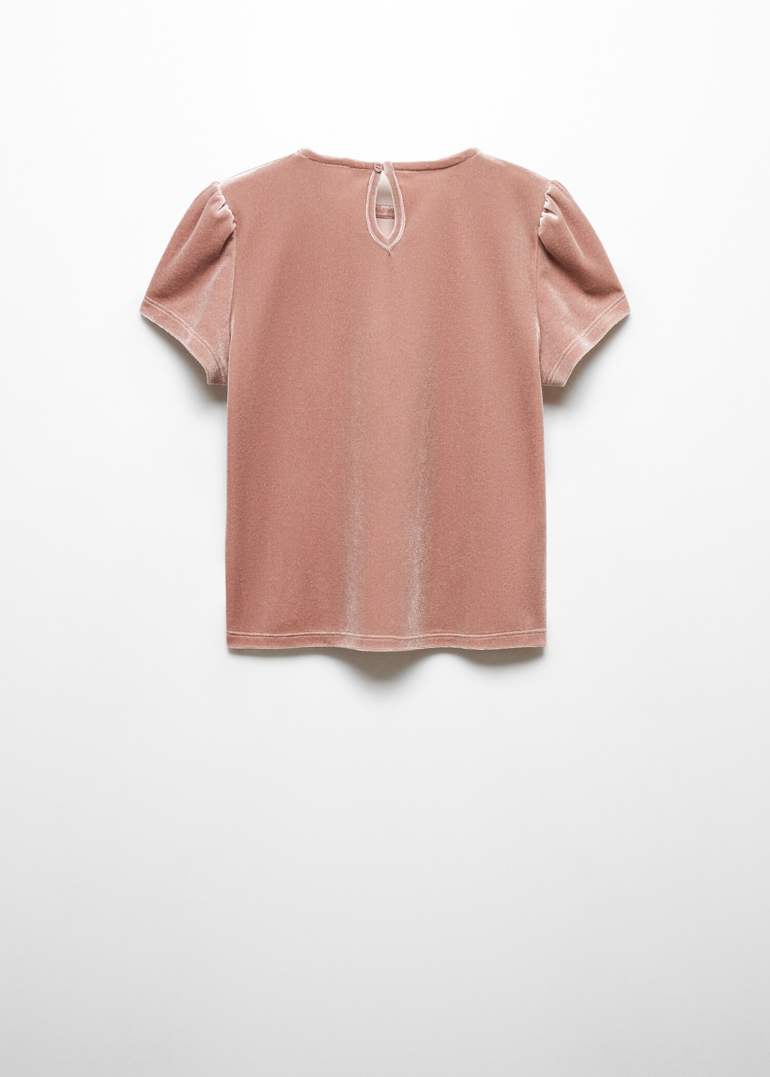 T-shirt beludru lengan puff - Versi terbalik dari barang