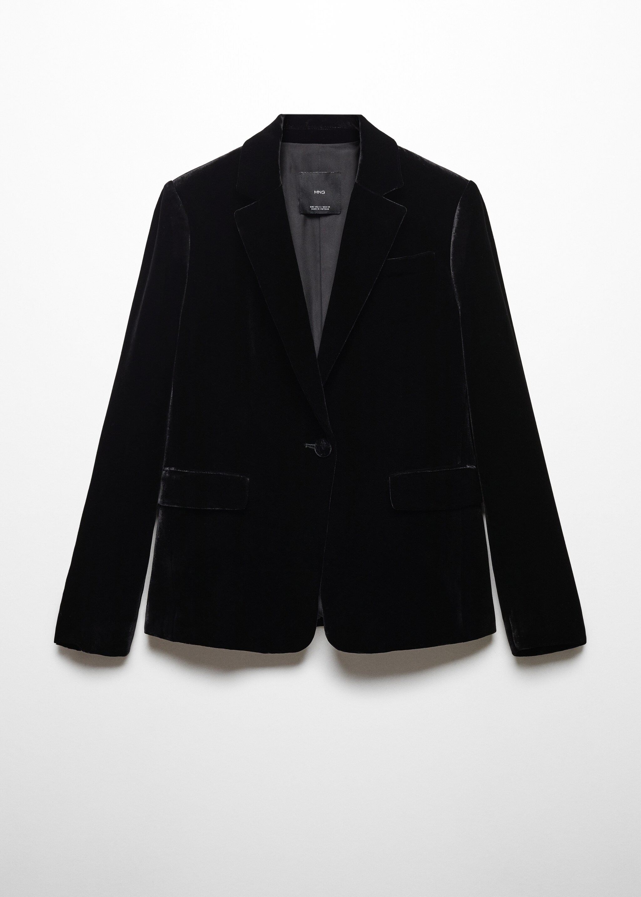 Velvet suit blazer - Articol fără model