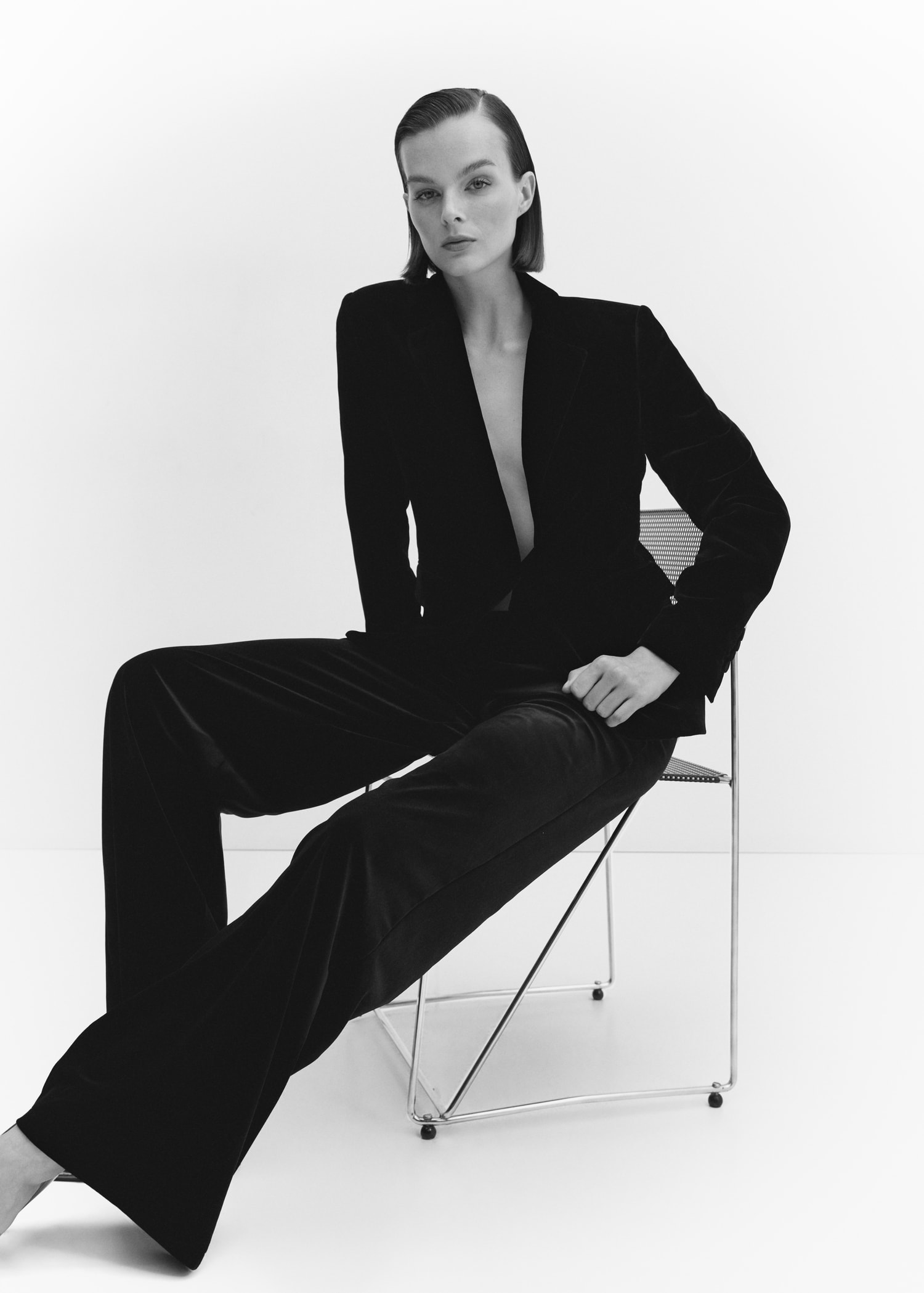 Femme Mango Veste Velour Noir Femme Veste Femme Blazer Velours