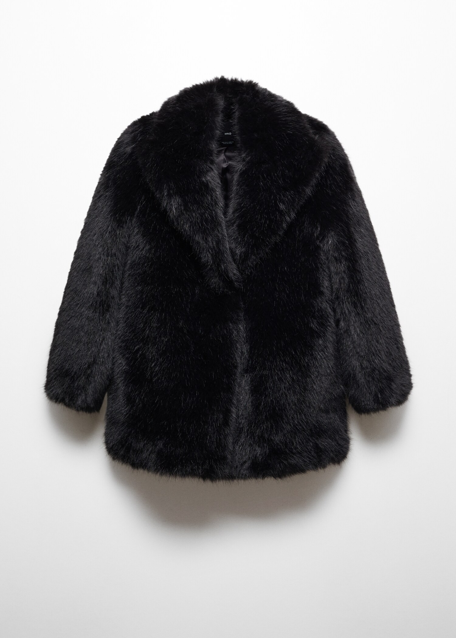 Manteau en imitation fourrure à revers - Article sans modèle