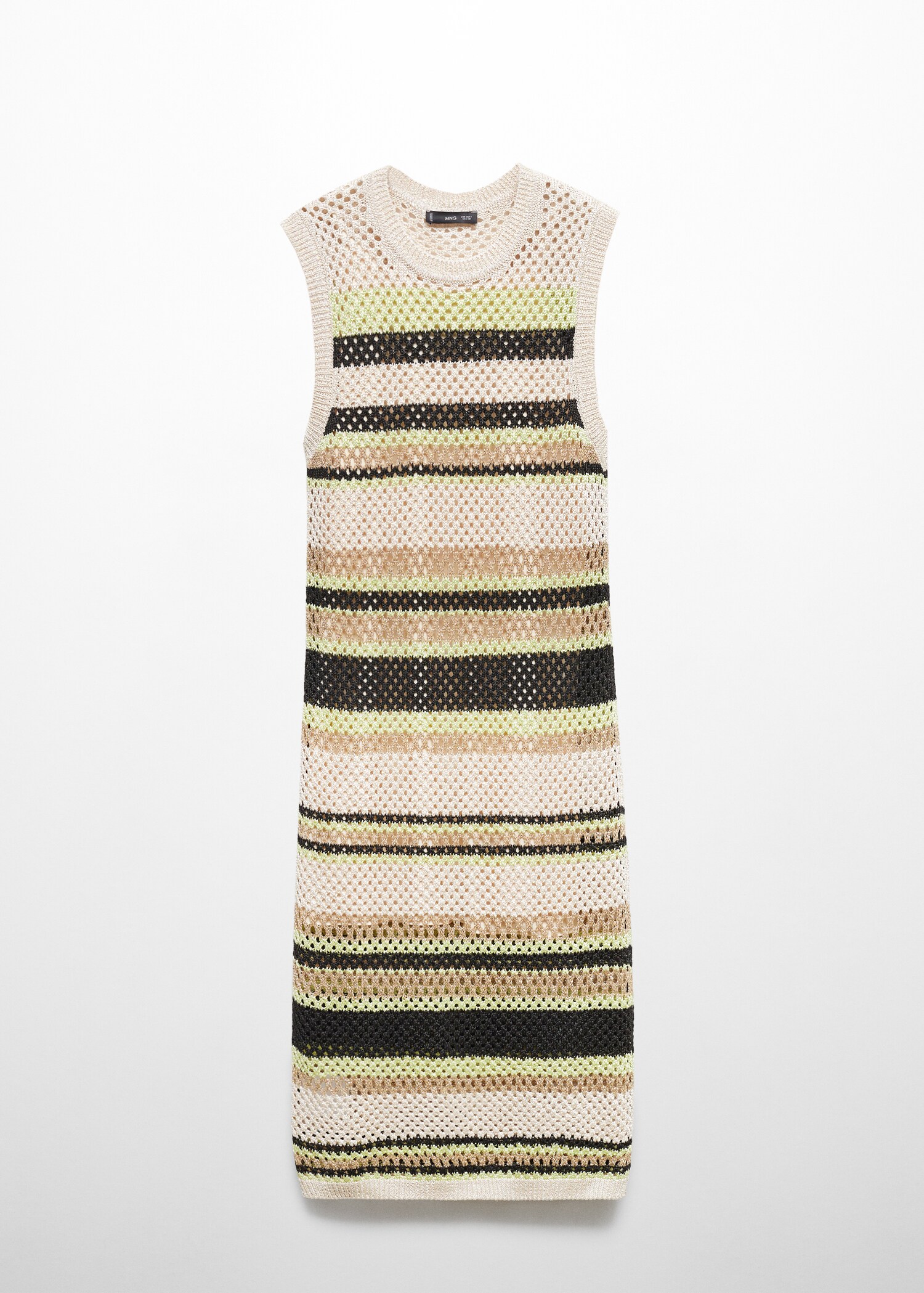 Knitted dress openwork details - Article without model