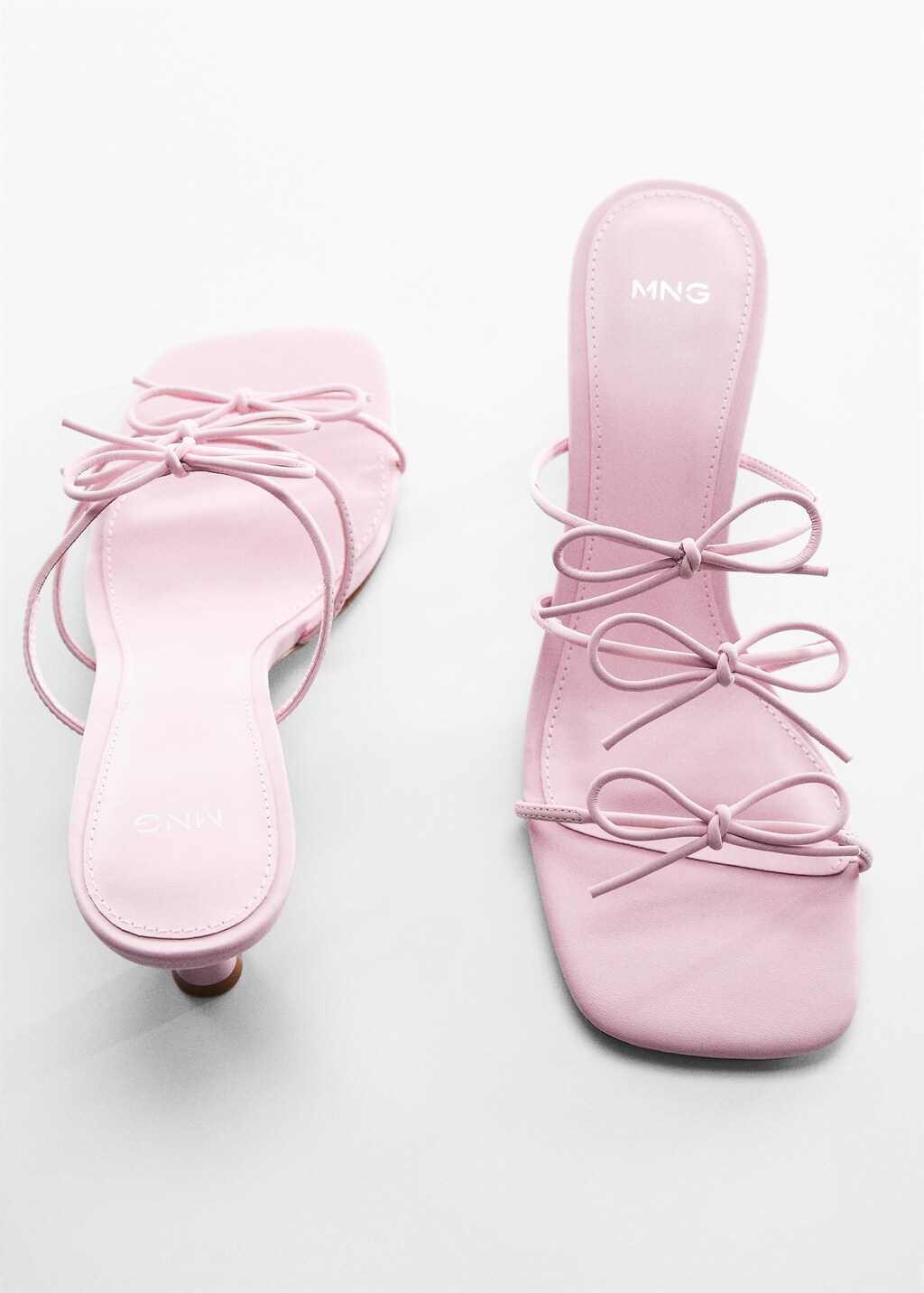 Bows leather sandals - Women | MANGO Kosovo