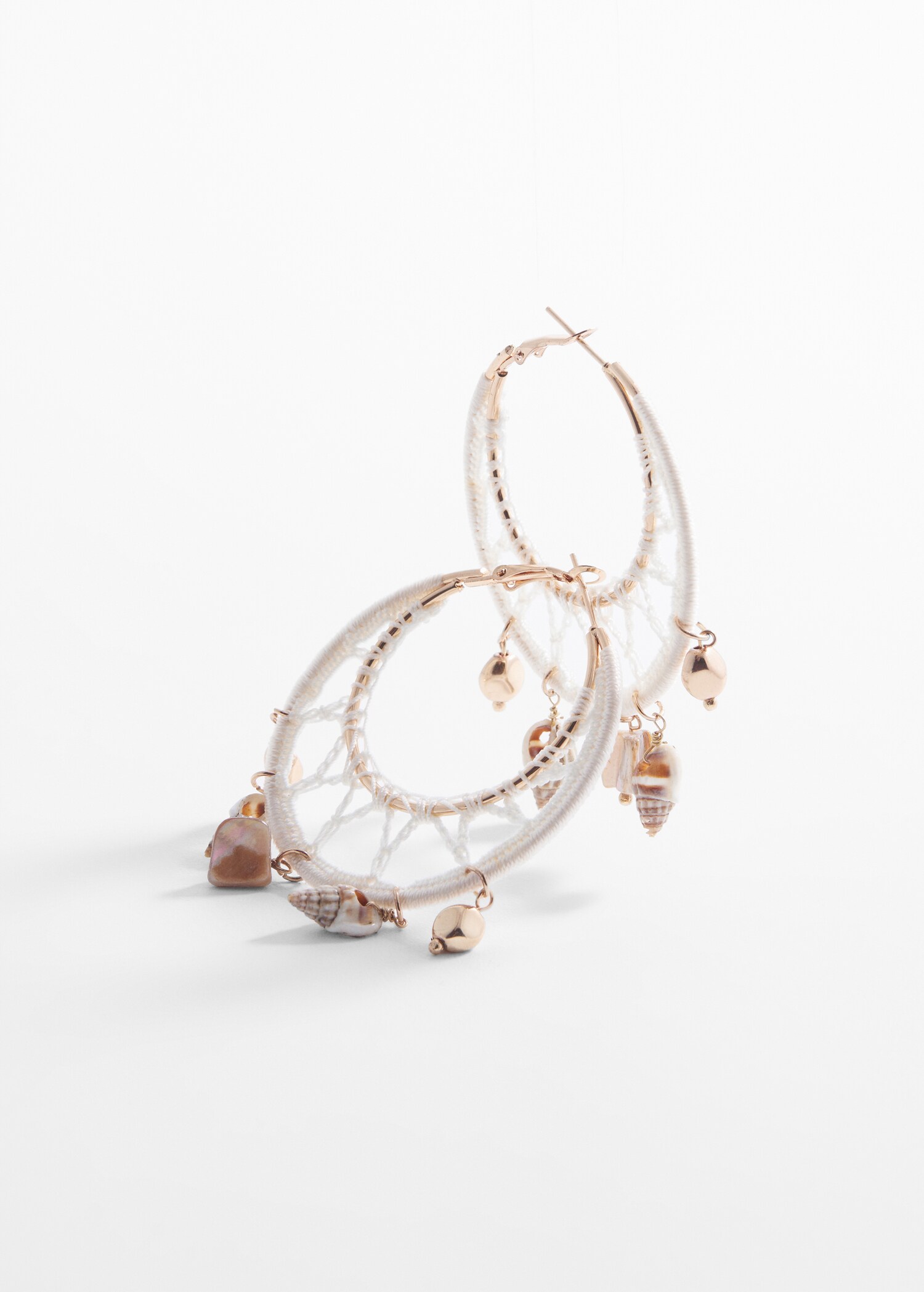 Bead loop earrings - Medium plane
