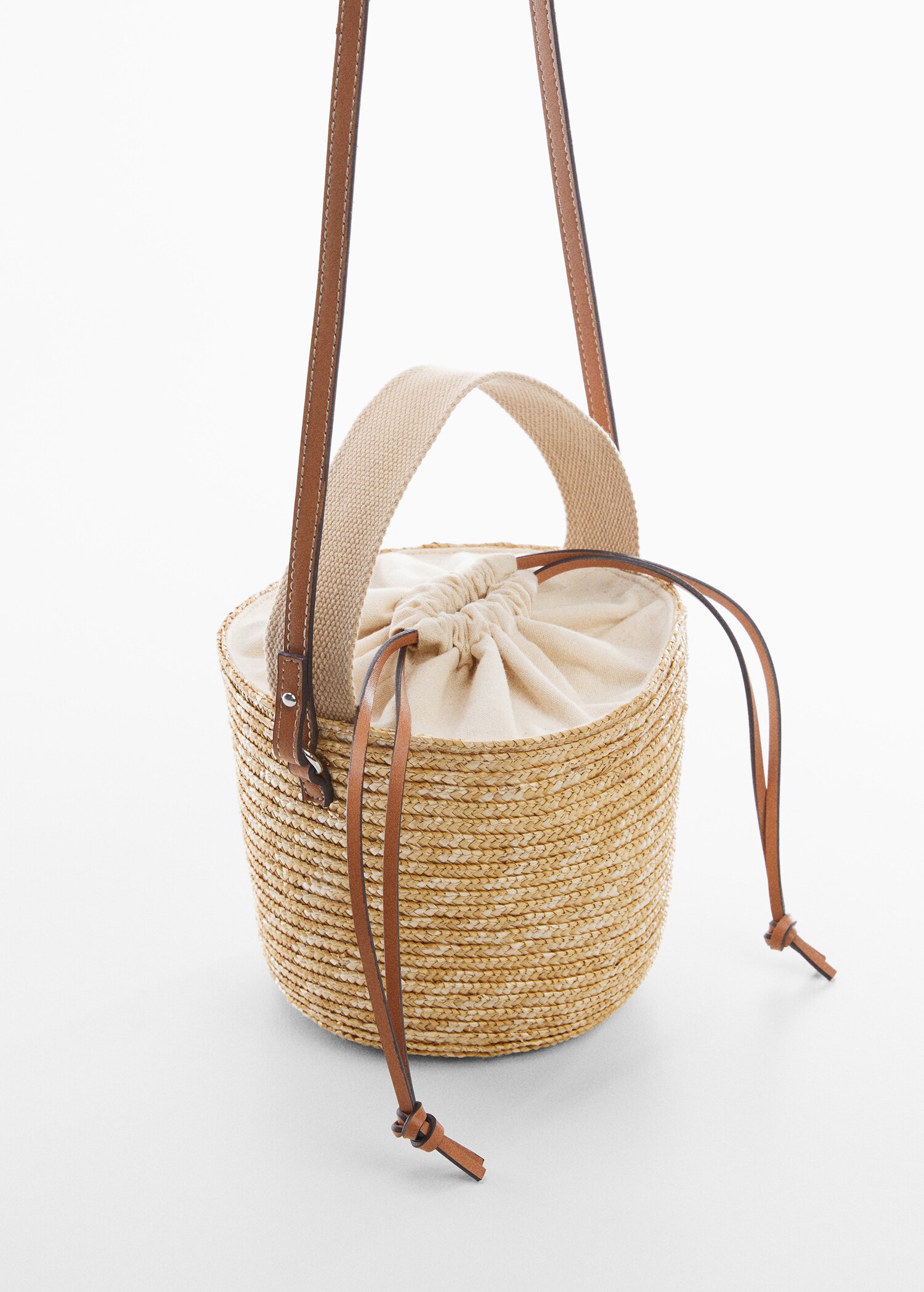 Sac seau fibre naturelle - Plan moyen
