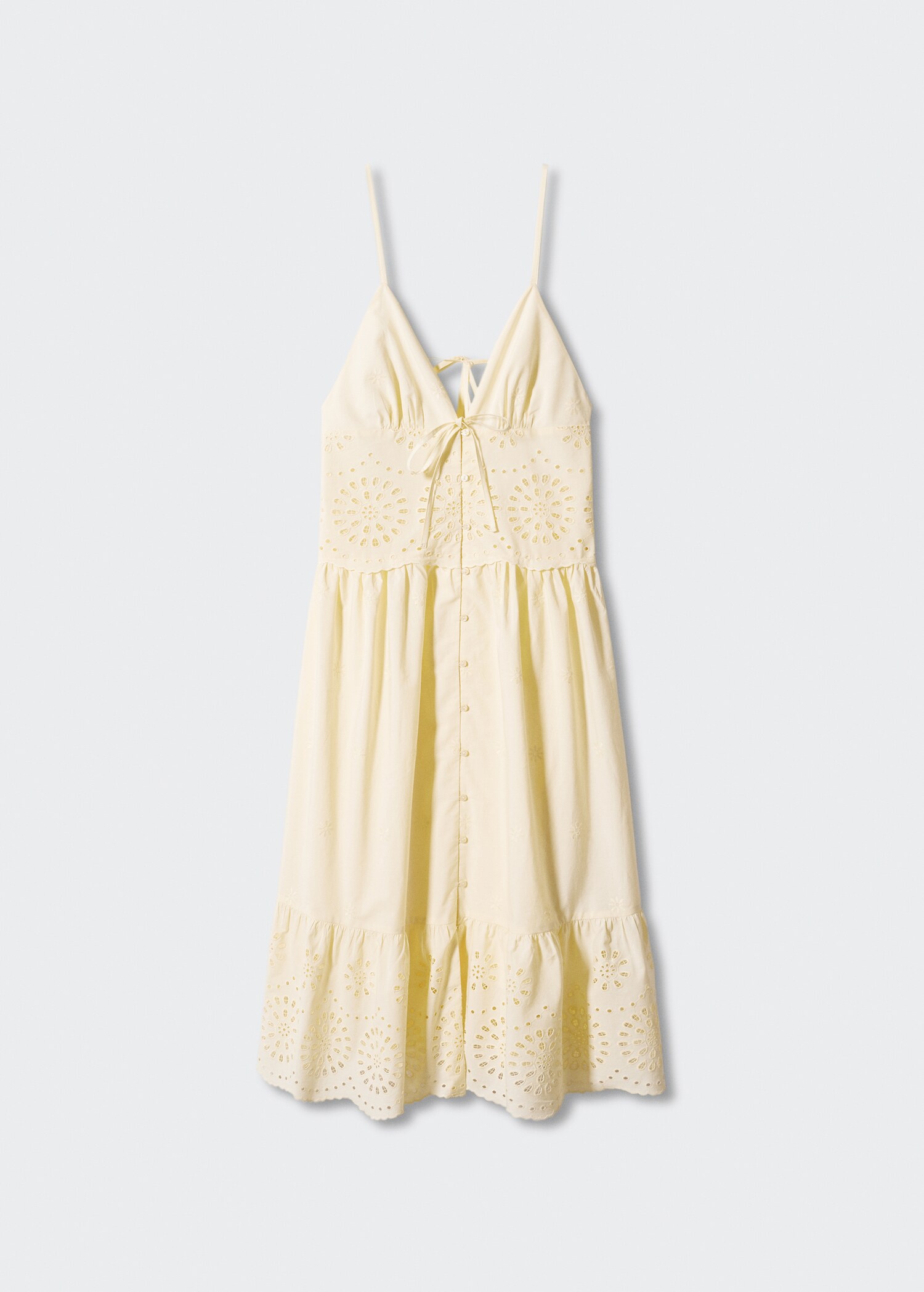 Openwork detail shirt dress - Article without model