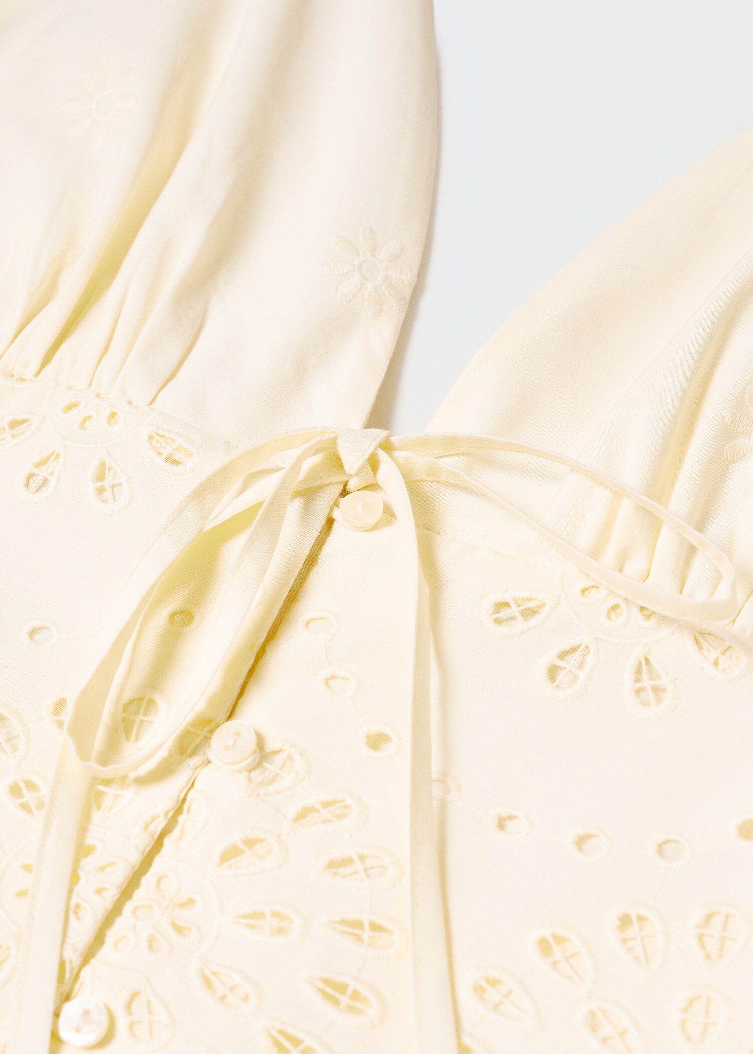 Openwork detail shirt dress - Details of the article 8