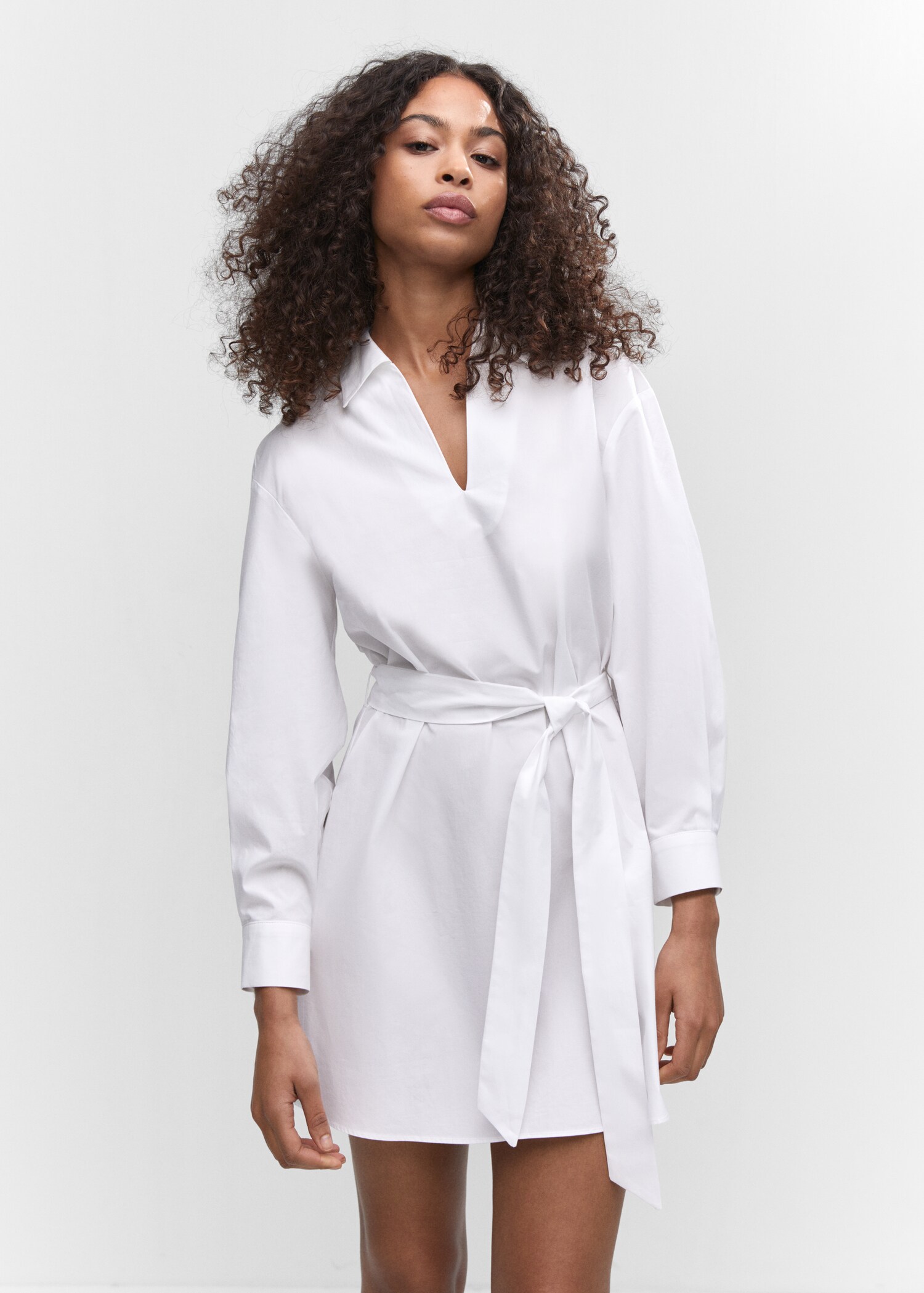 Bow shirt dress - Medium plane