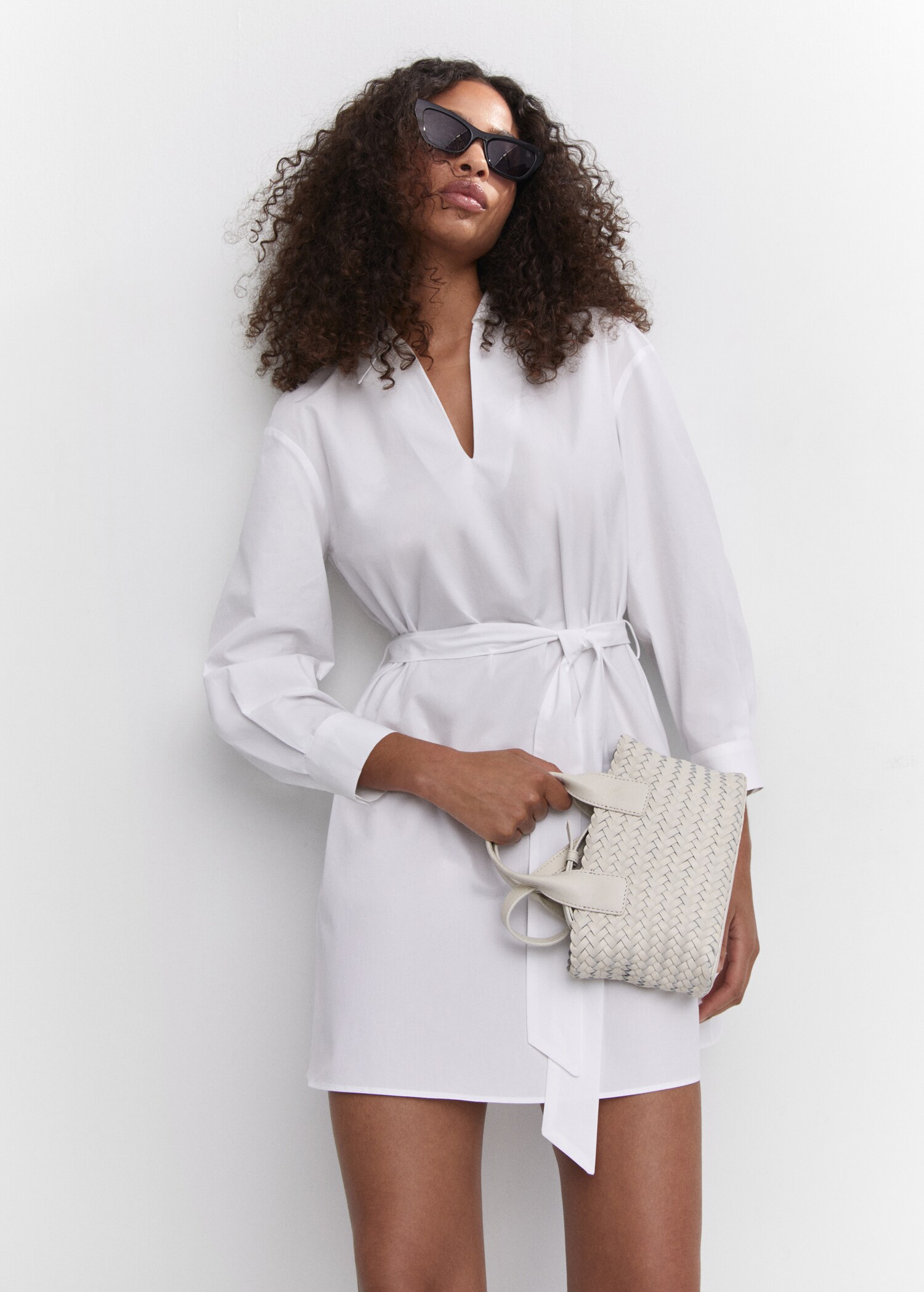 Bow shirt dress - Details of the article 2