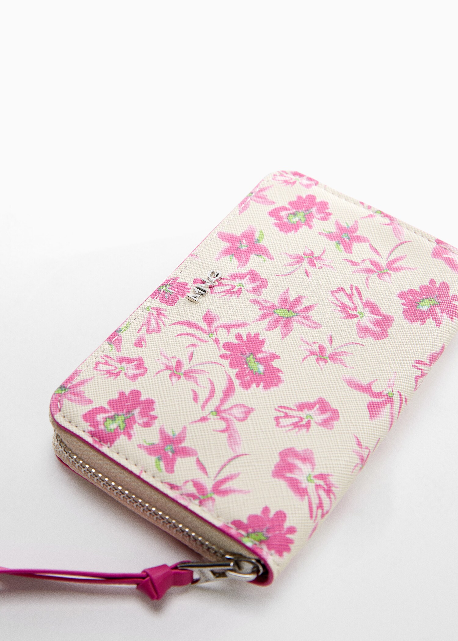 Portefeuille saffiano à fleurs - Détail de l'article 1