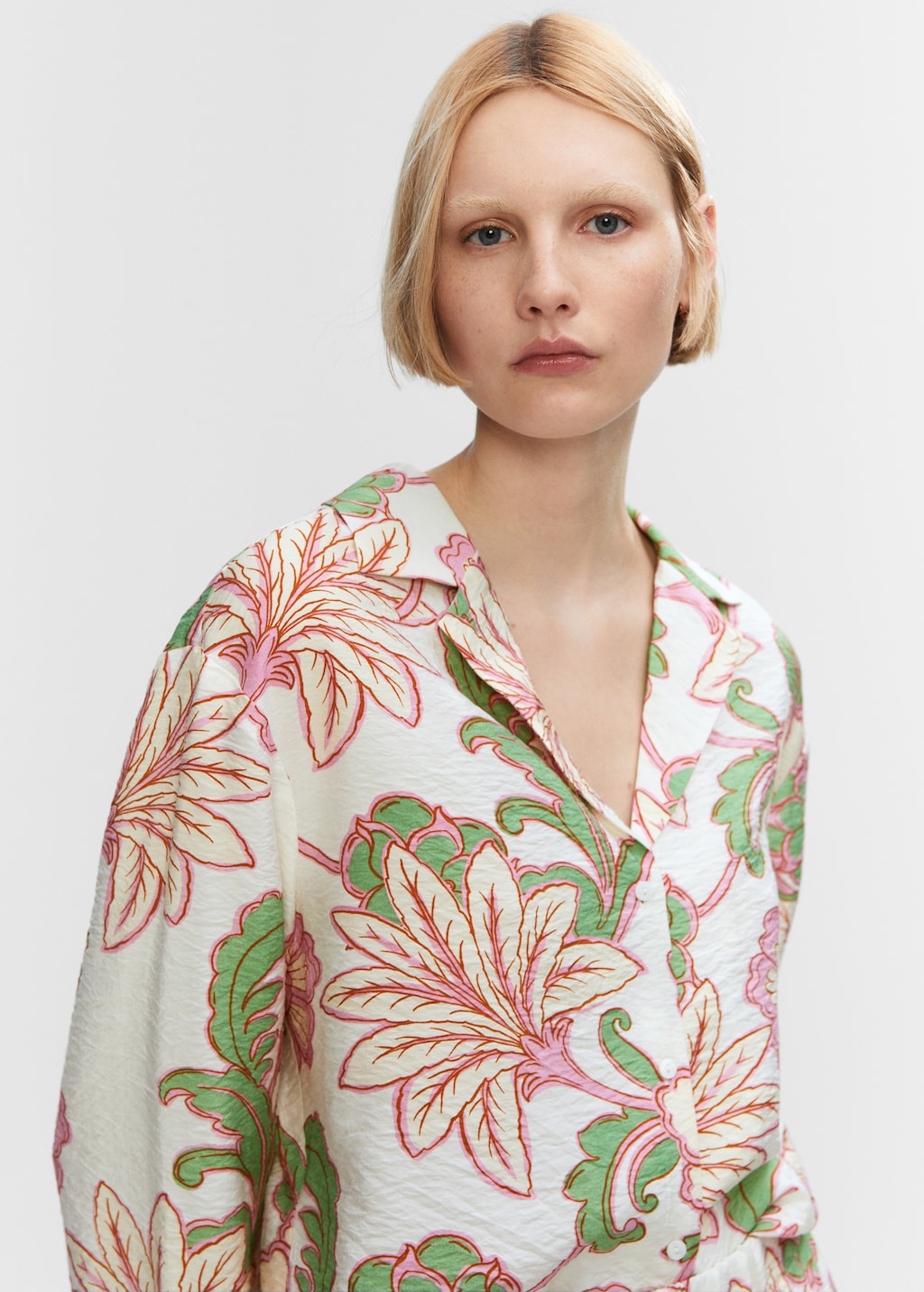 Textured printed shirt