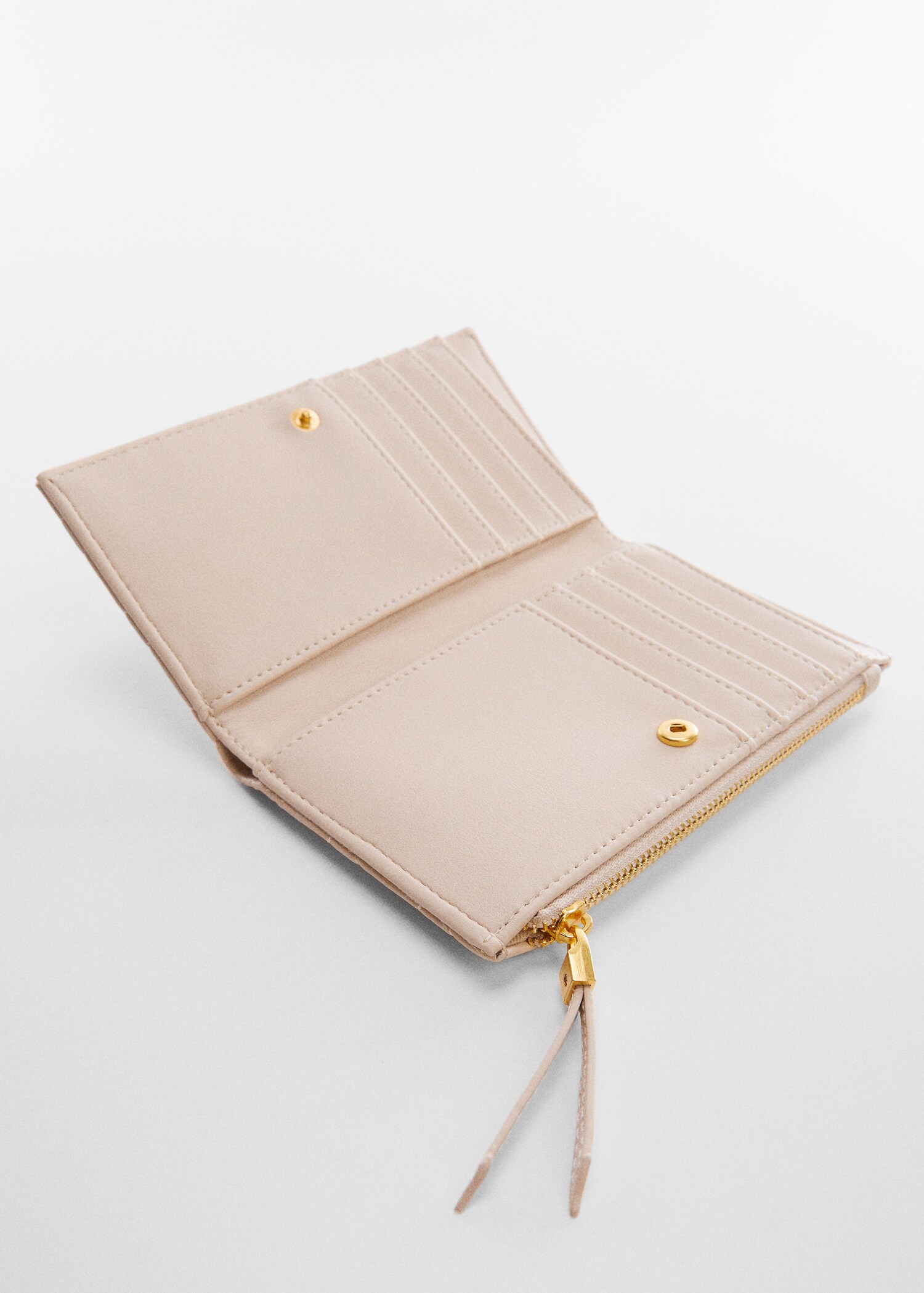 Quilted cardholder with logo - Medium plane