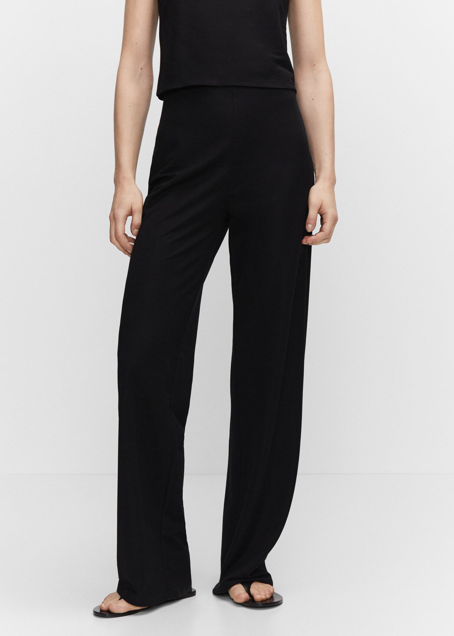 Pantalon maille wideleg - Plan moyen