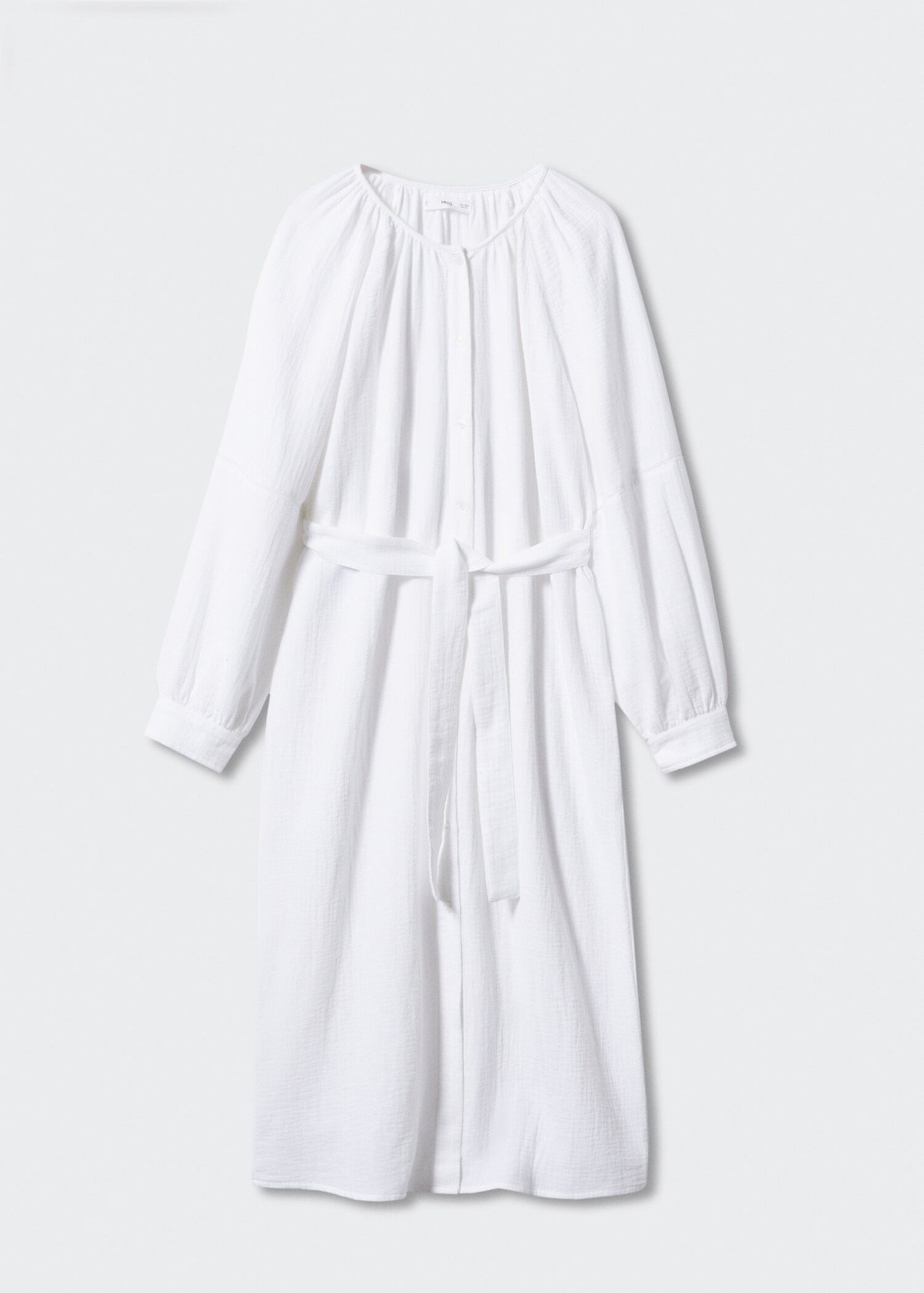 Robe coton ceinture - Article sans modèle