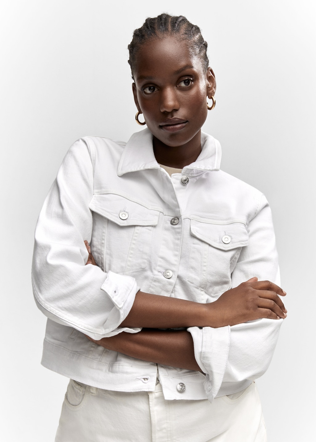Pocketed denim jacket Women MANGO Montenegro