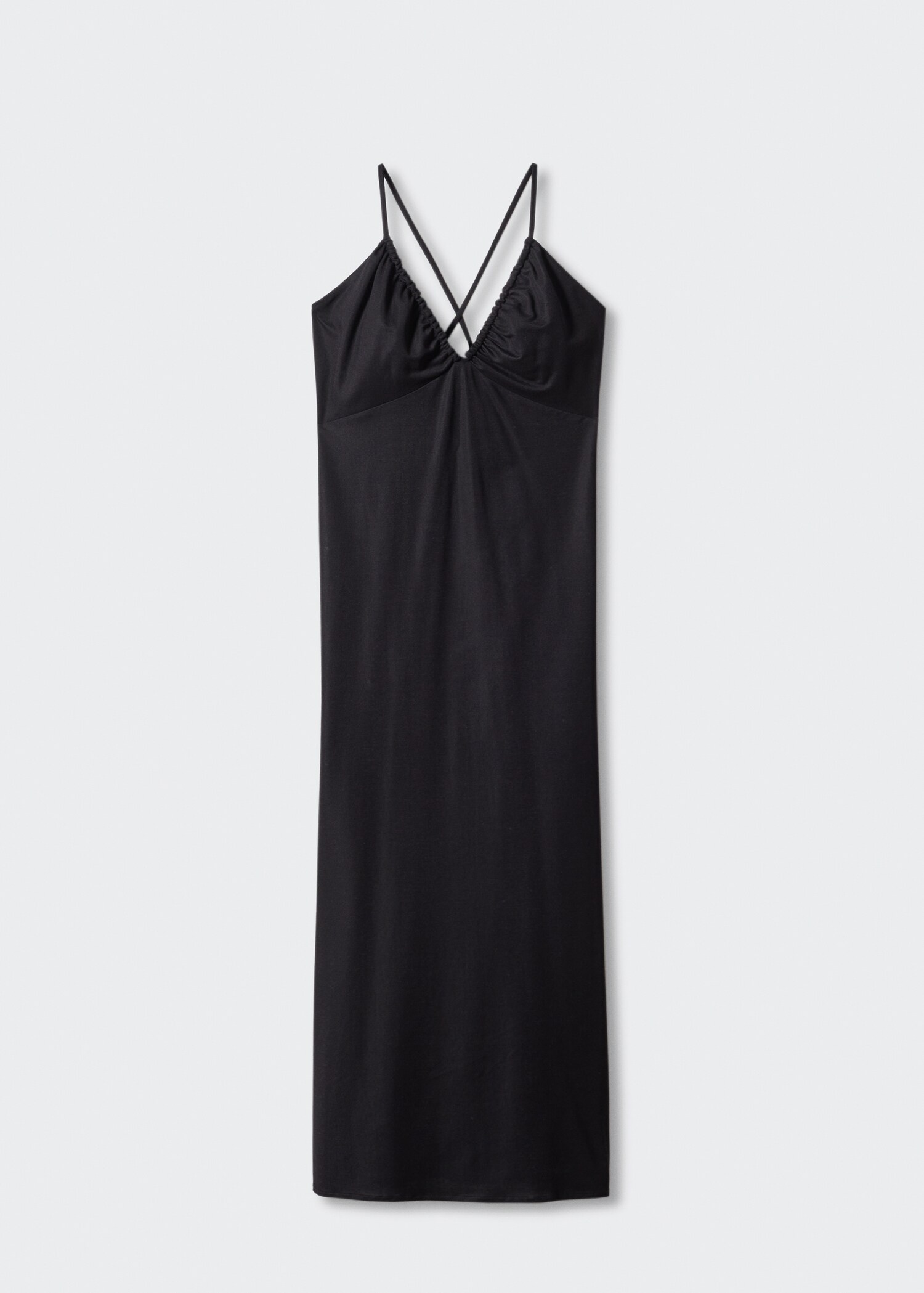 Robe midi froncée - Article sans modèle