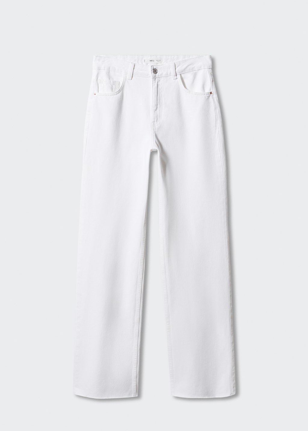 Wide leg mid-rise jeans - image 5