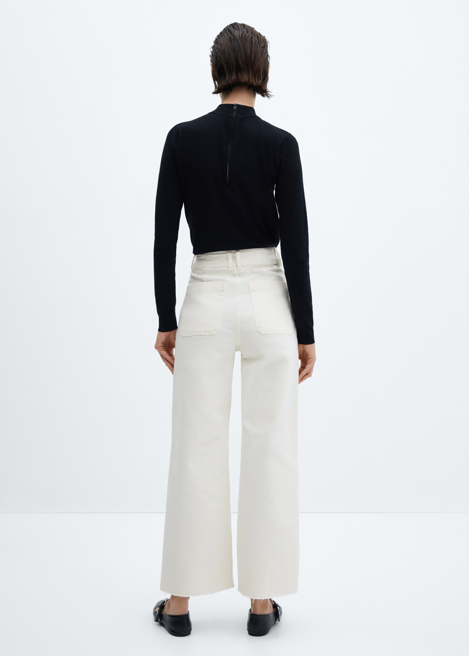Jeans Catherin culotte tiro alto - Reverso del artículo