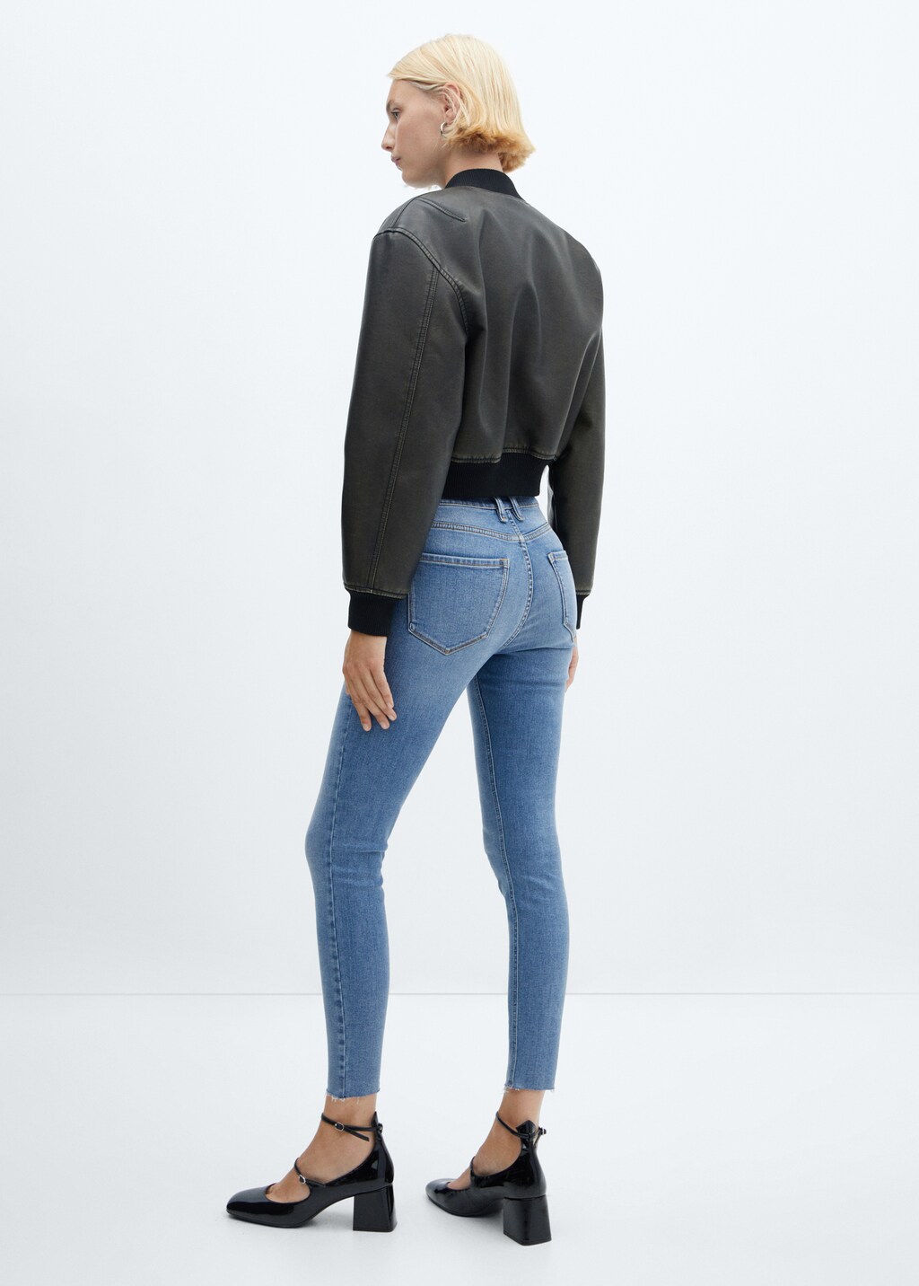 Jeans skinny crop Femme MANGO Maurice