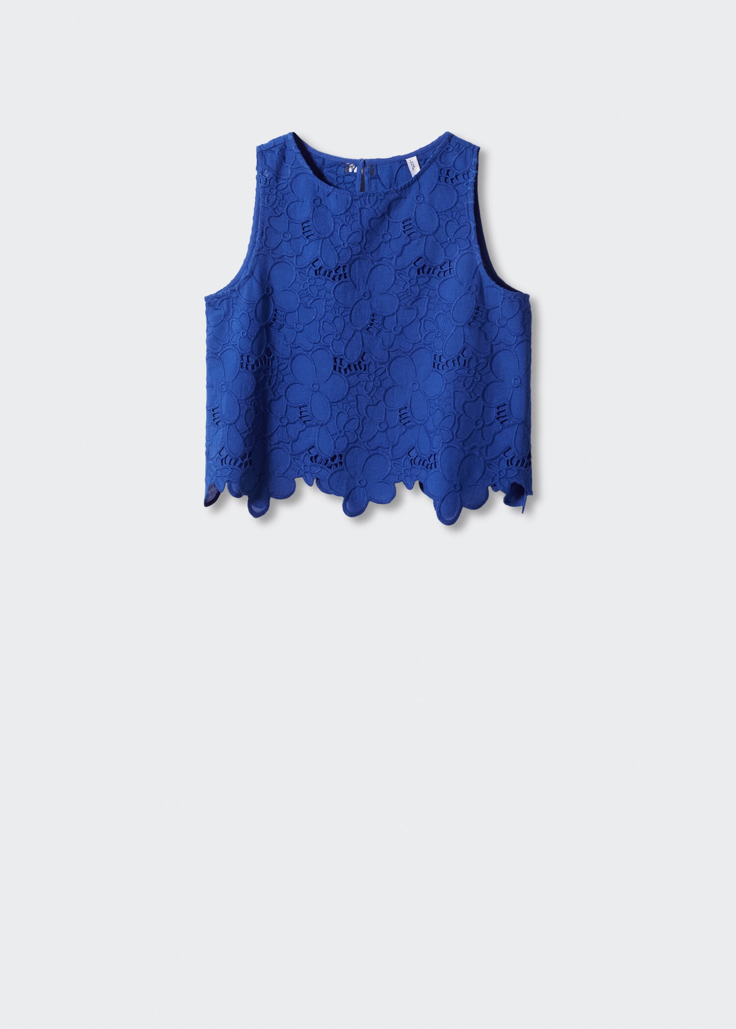 Embroidered openwork blouse - Article without model