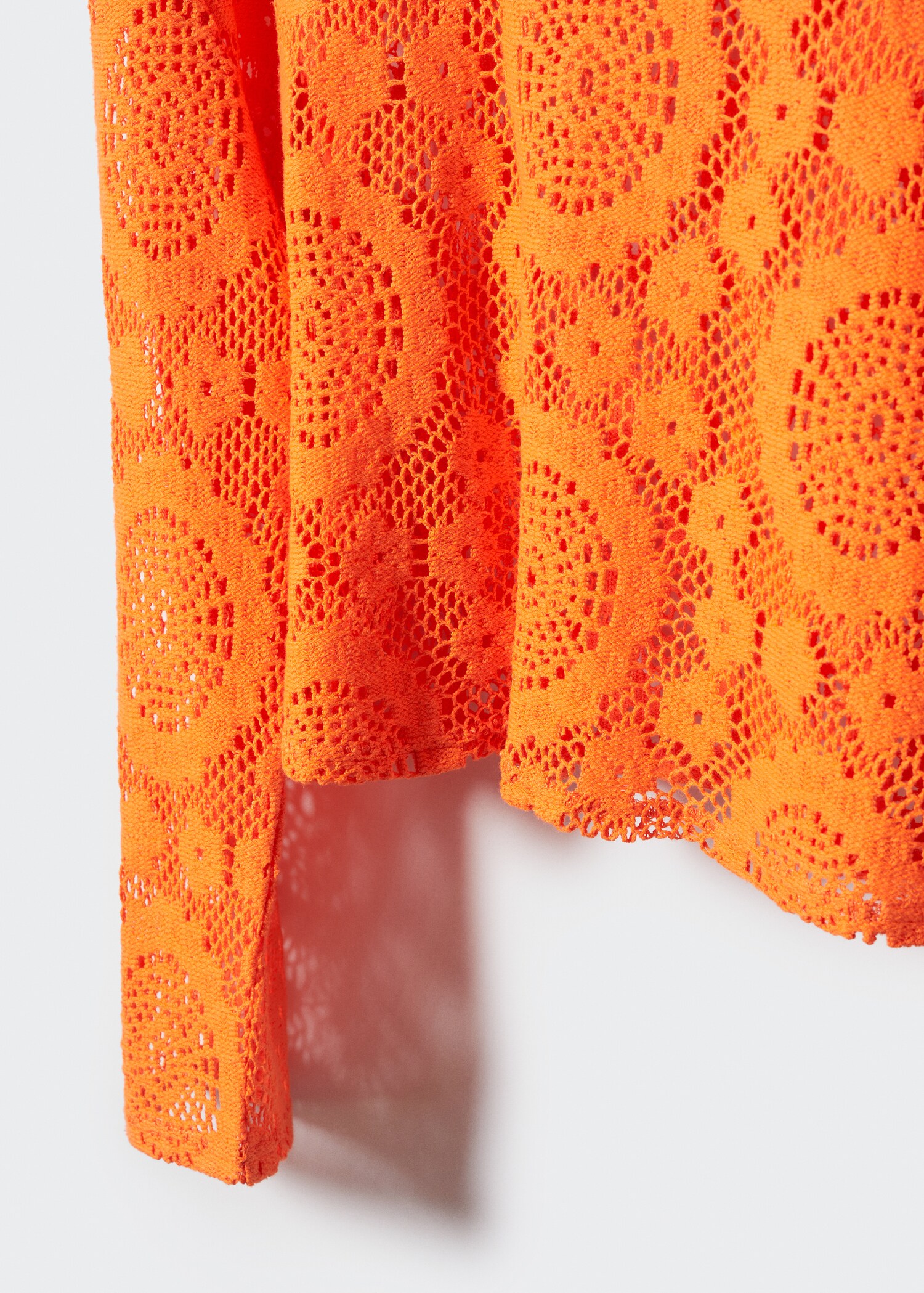 Embroidered openwork t-shirt - Details of the article 8