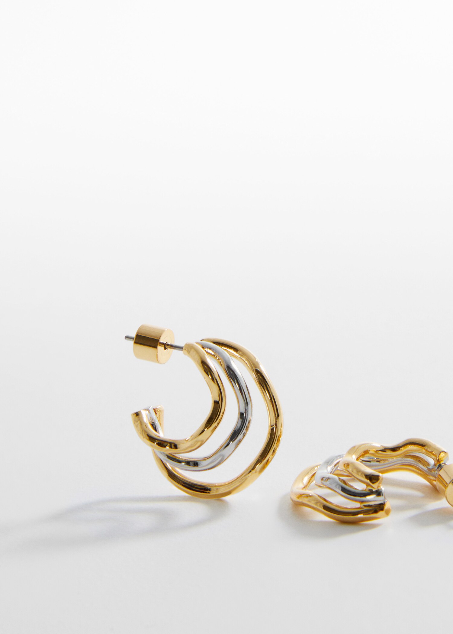 Two-tone hoop earrings - Detaliu al articolului 1