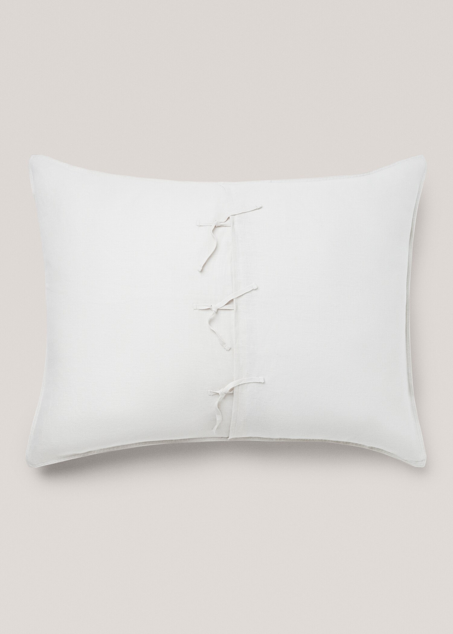 Housse de coussin 100 % lin unie 70x90 cm - Détail de l'article 1