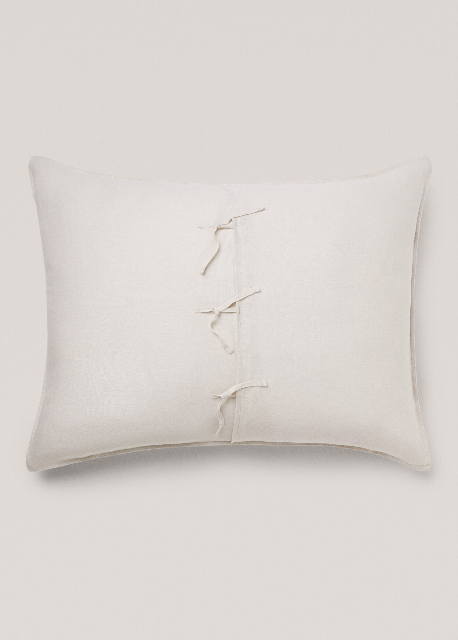 Housse de coussin 100 % lin unie 70x90 cm - Détail de l'article 1