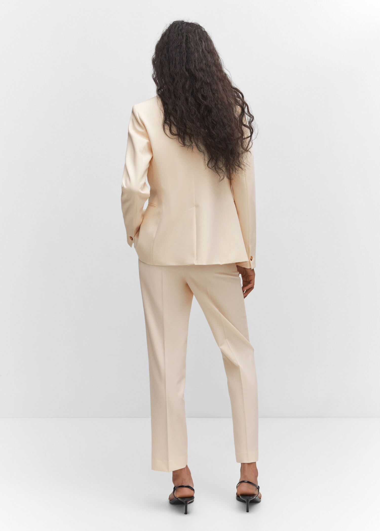 Fitted suit jacket - Reverse of the article