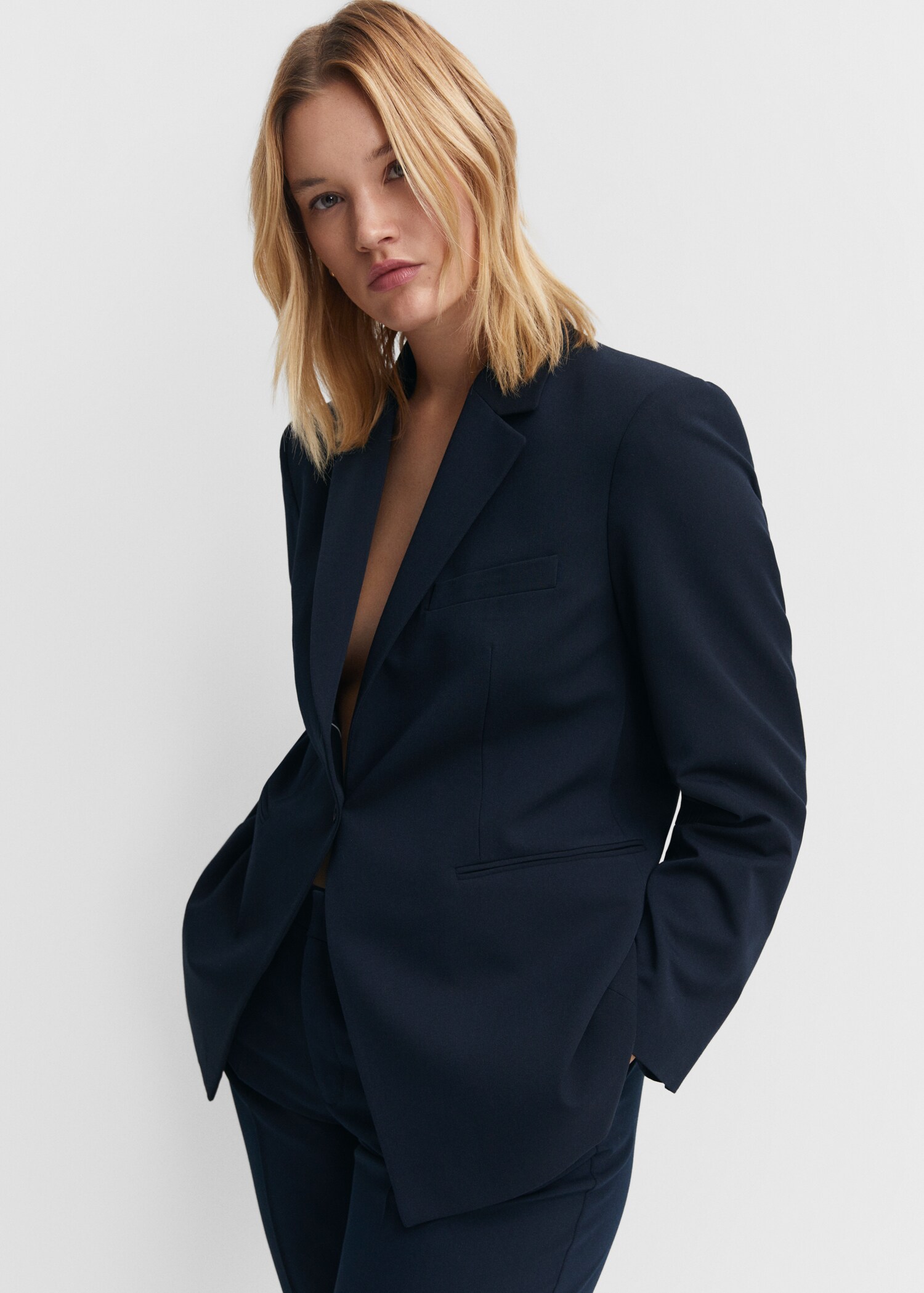Fitted suit blazer - Details of the article 4