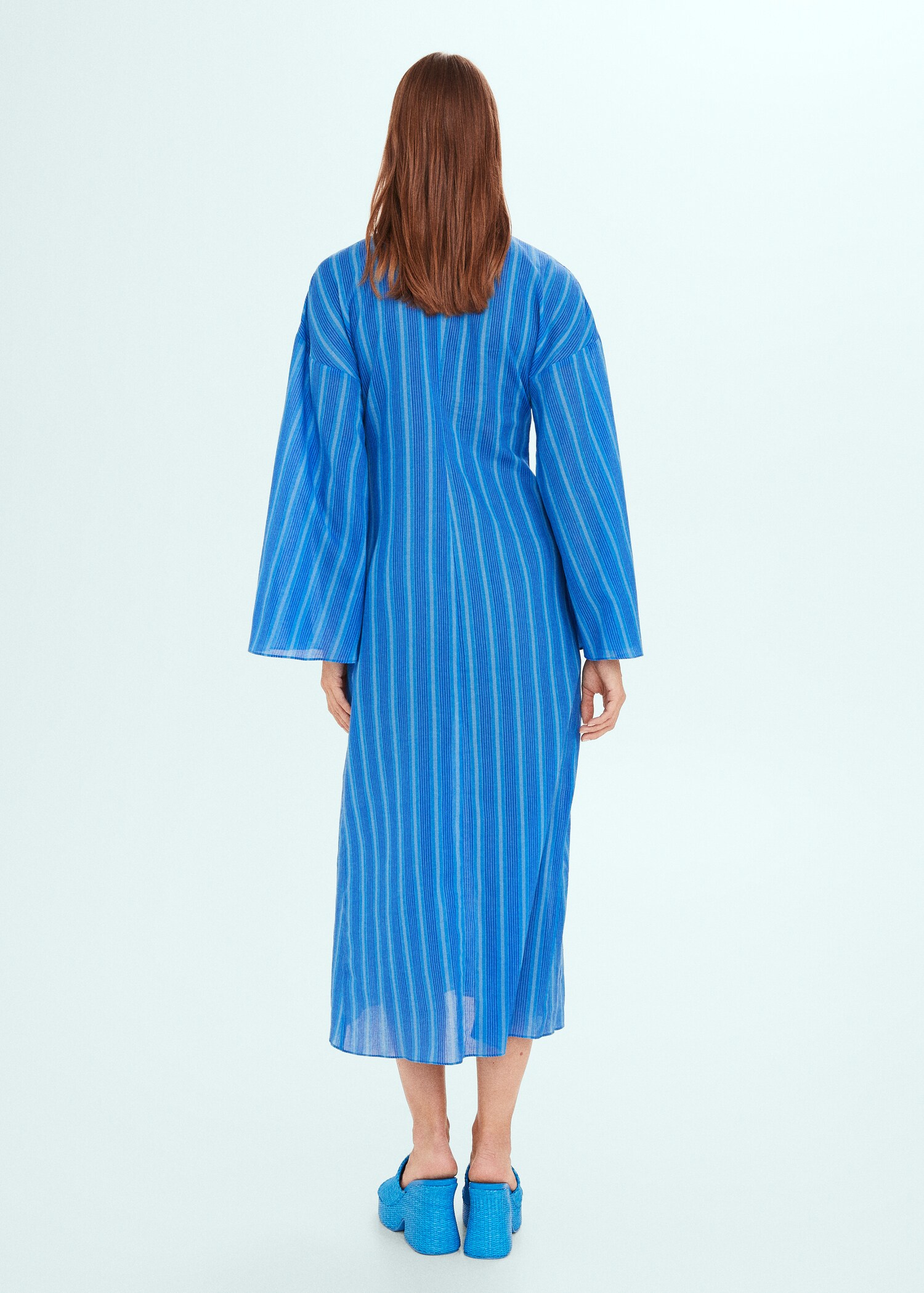 Striped dress with knot detail - Reverse of the article