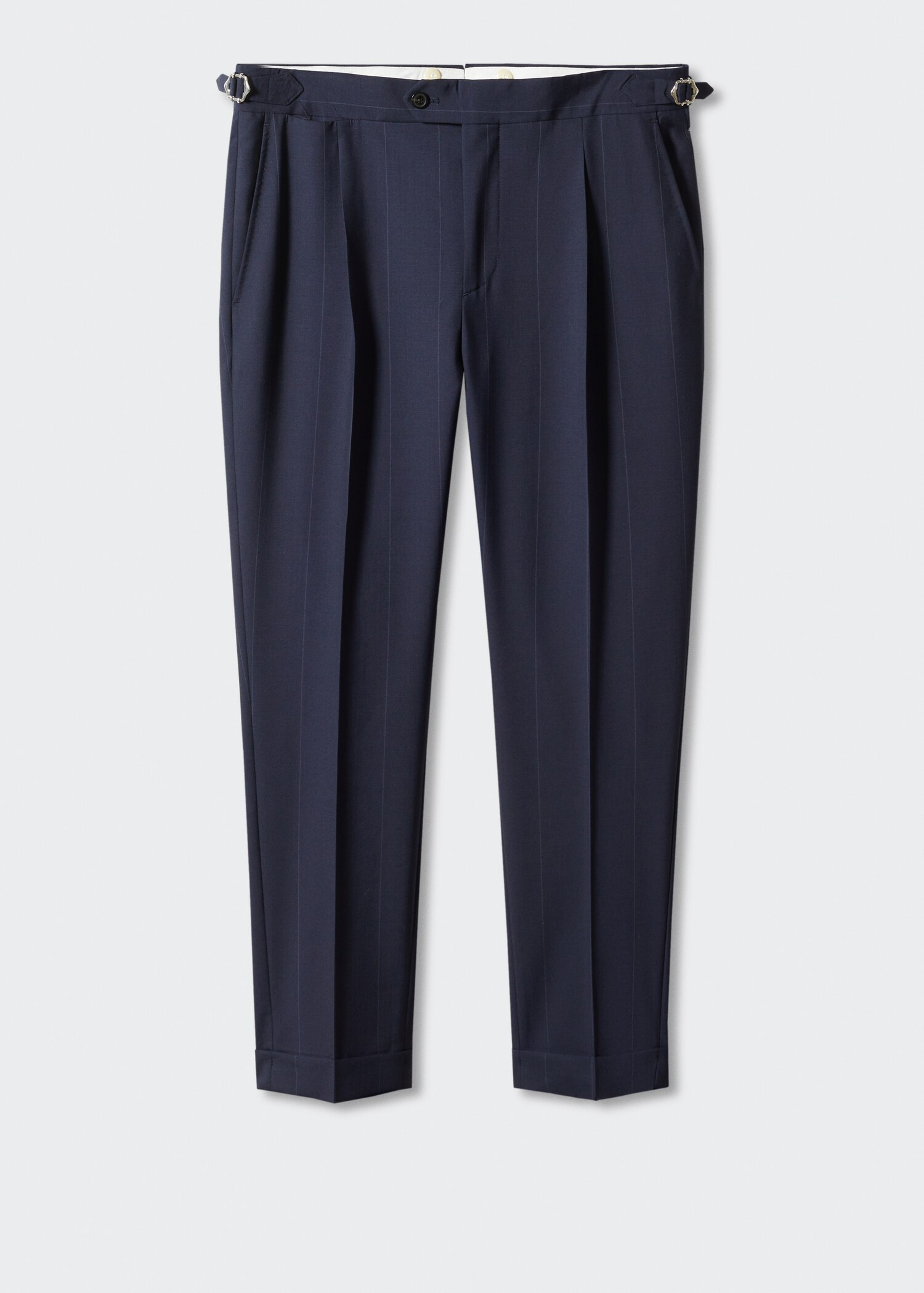 Virgin wool striped suit trousers  - Article without model