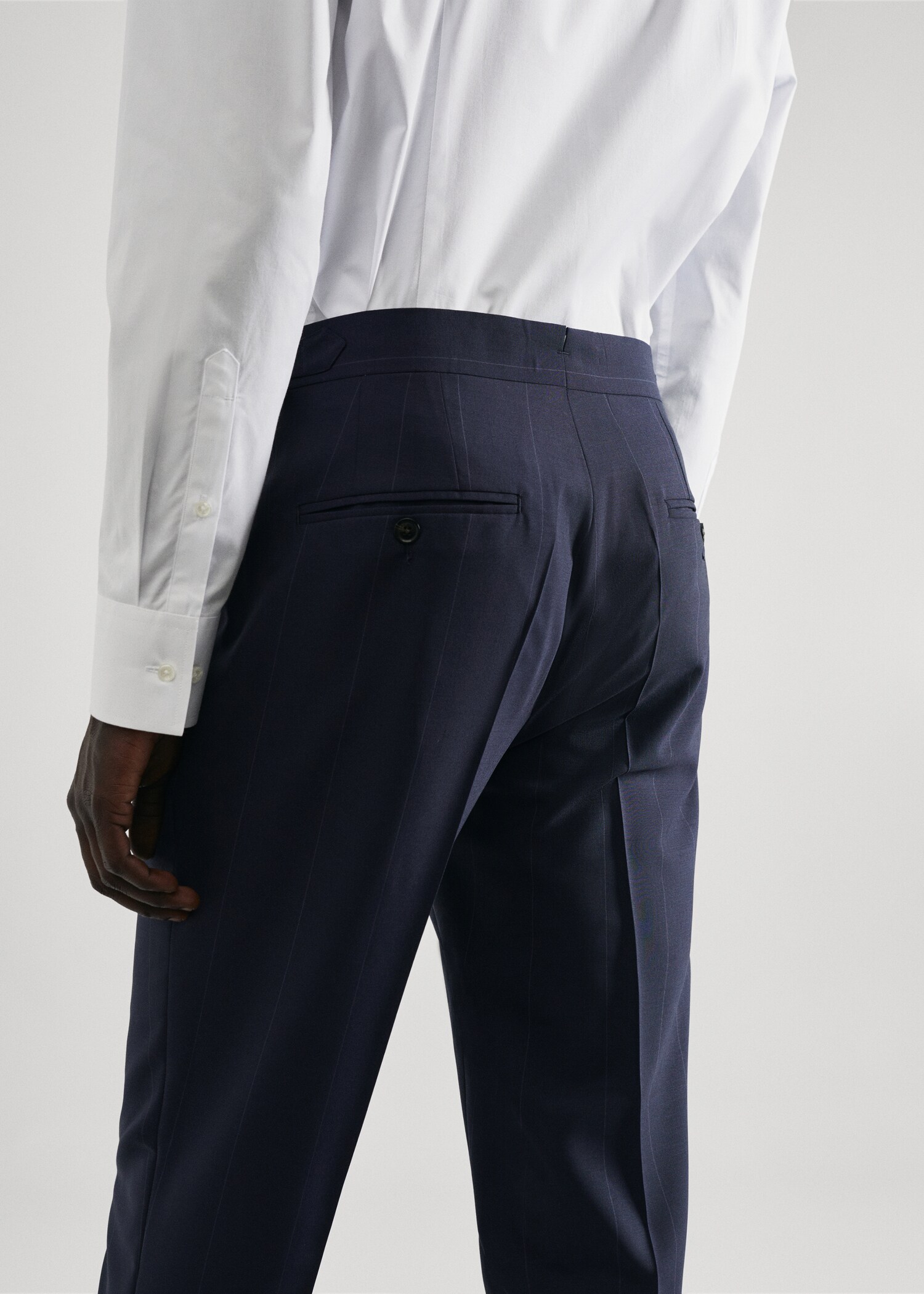Virgin wool striped suit trousers  - Details of the article 6