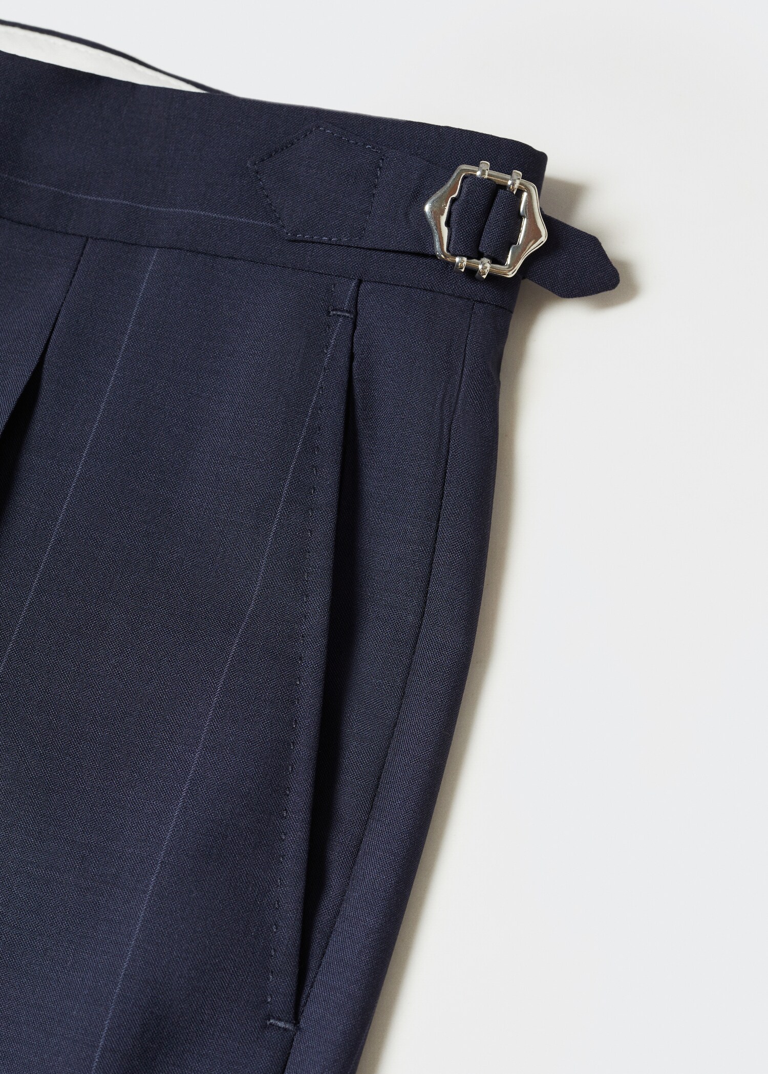 Virgin wool striped suit trousers  - Details of the article 8
