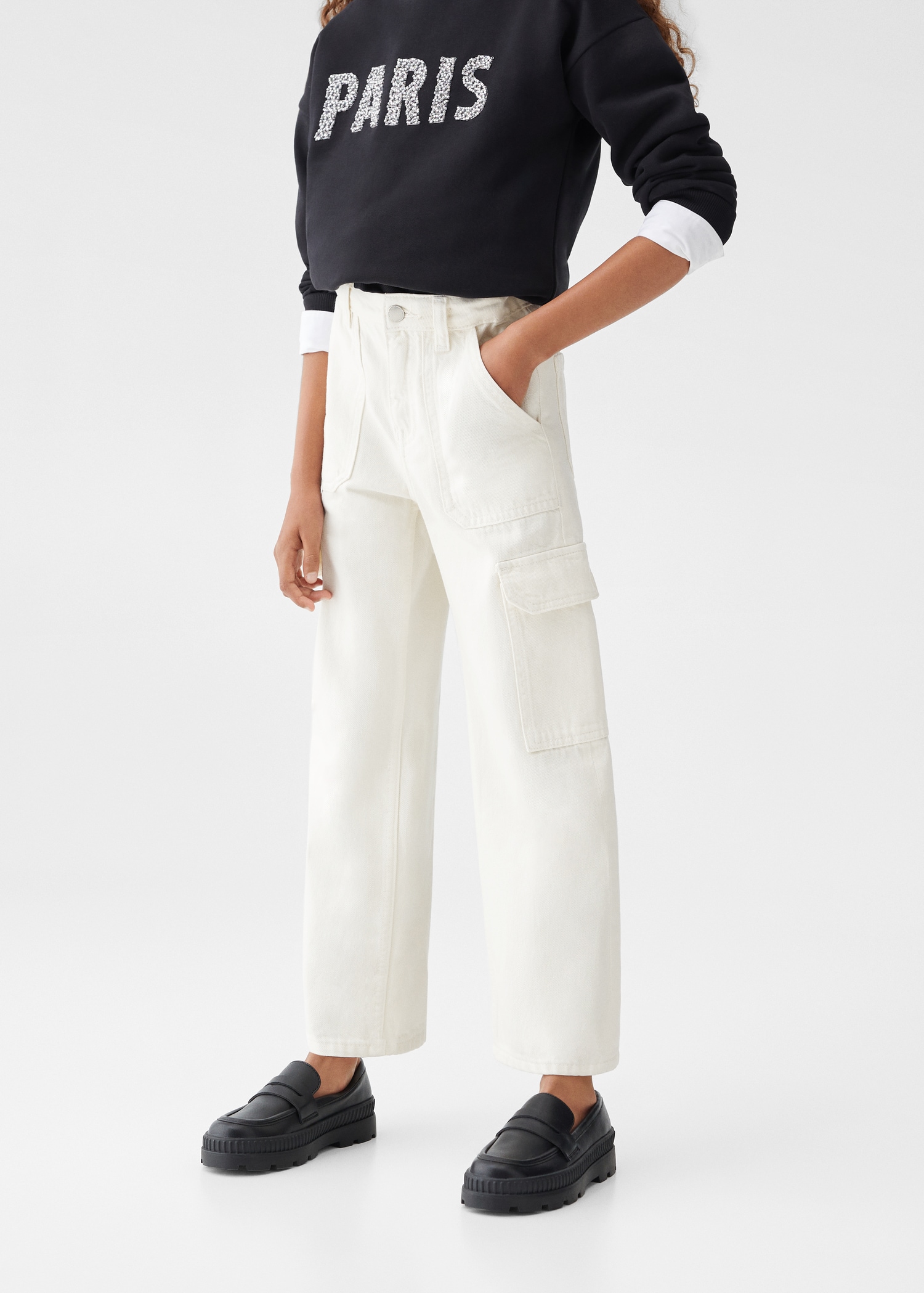 Cotton cargo pants - Medium plane